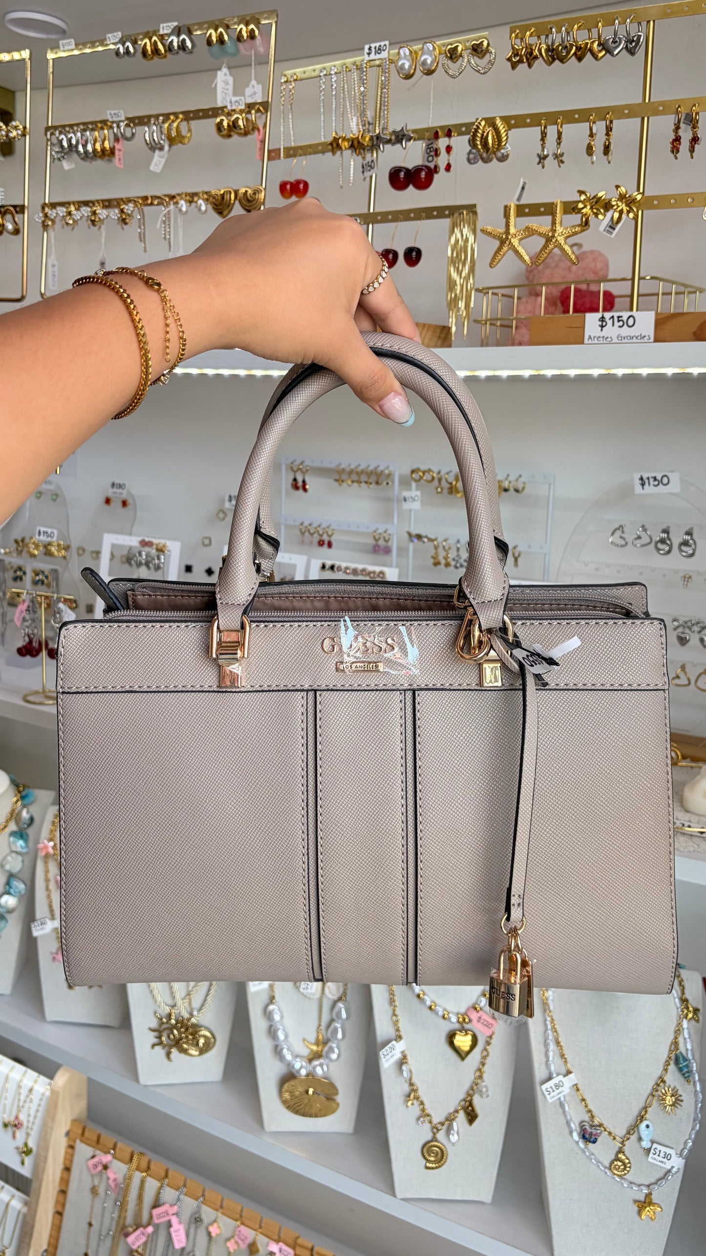 Bolsa Dama Mediana Nude Guess