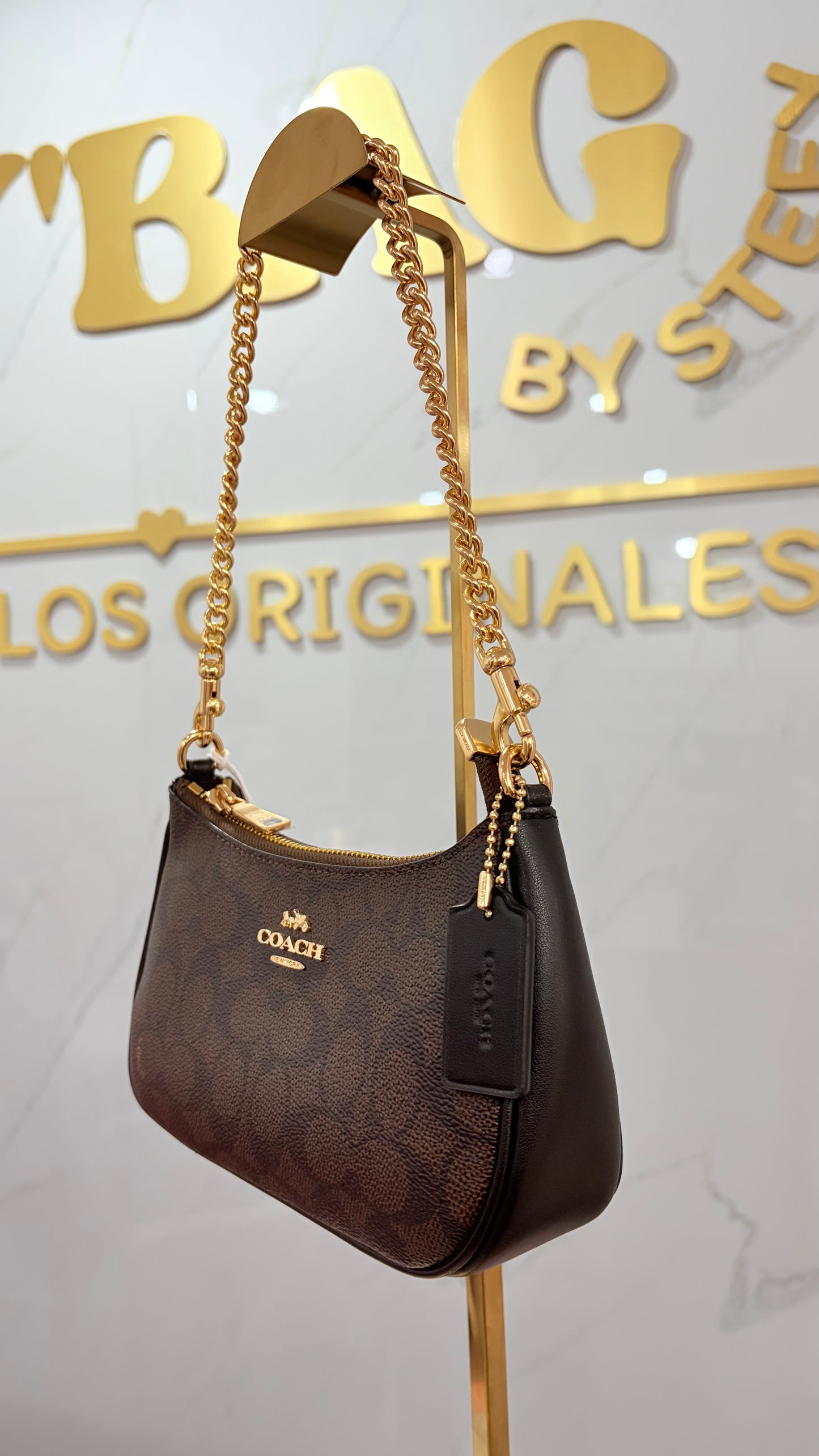 Bolsa Dama Teri Mini Chocolate Coach