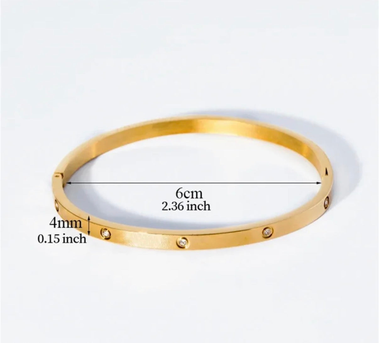 Brazalete Carlota Con Brillos Fino