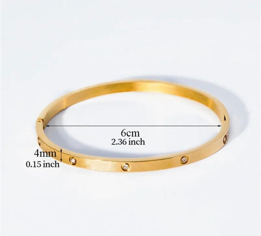 Brazalete Carlota Con Brillos Fino