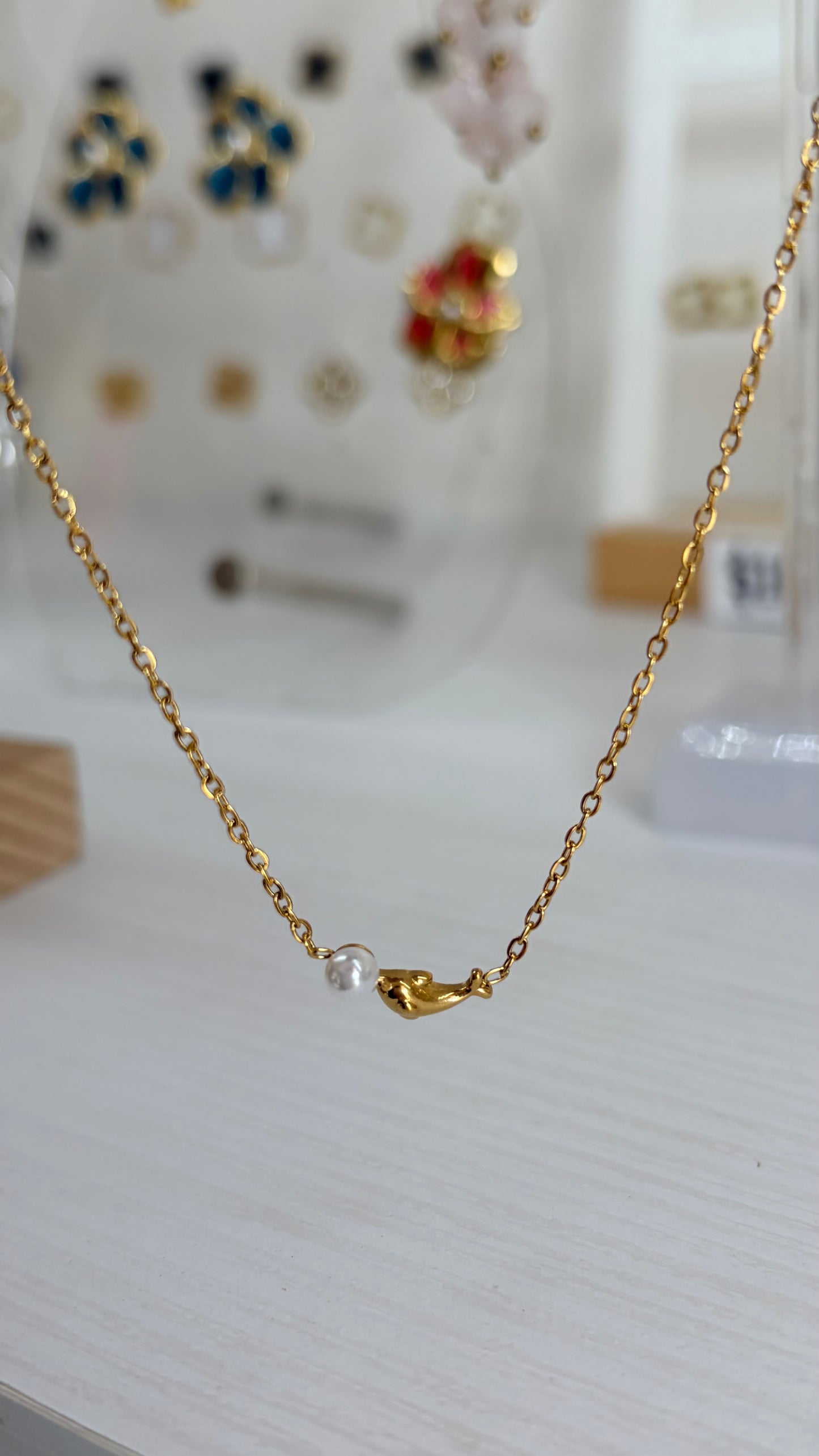 Collar Delfín Y Perla