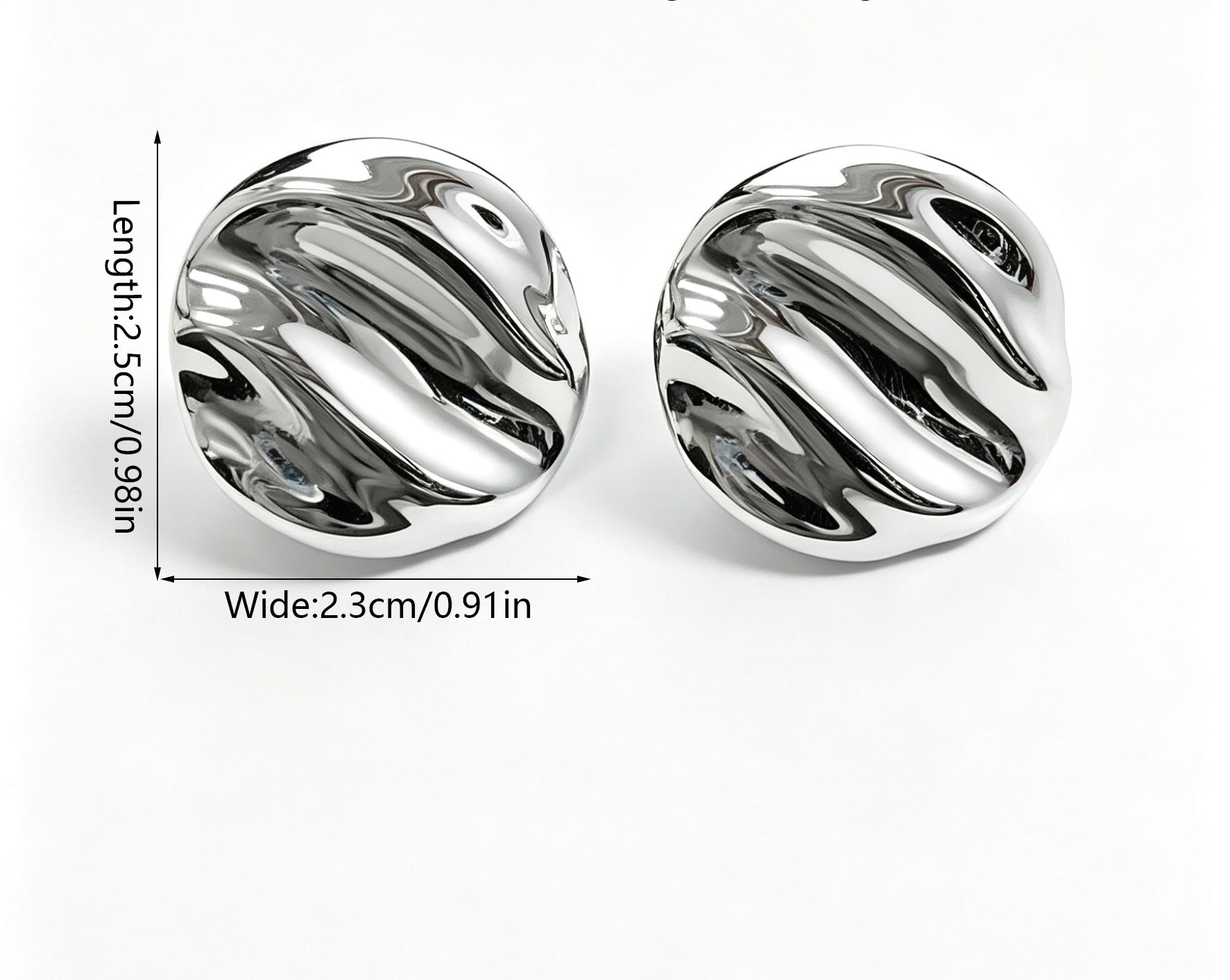 Aretes Circulares Ondas Finas