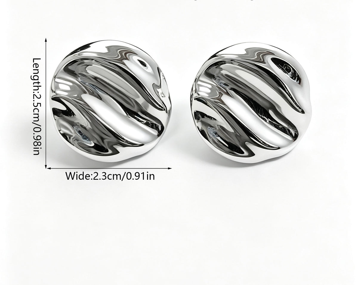 Aretes Circulares Ondas Finas