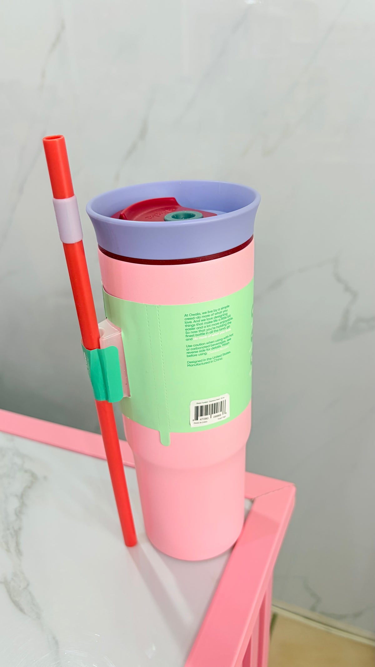 Termo Morado Y Rosa 710 ml Owala
