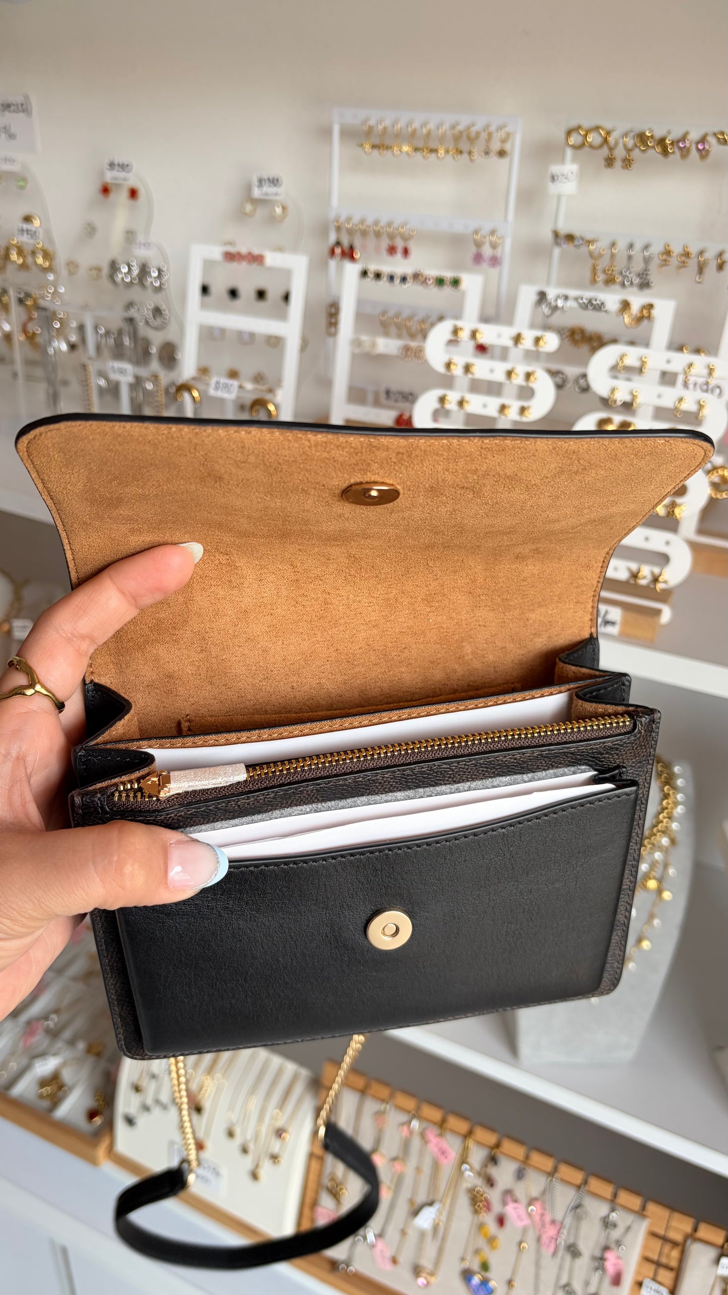 Bolsa Mini Klare Chocolate Coach