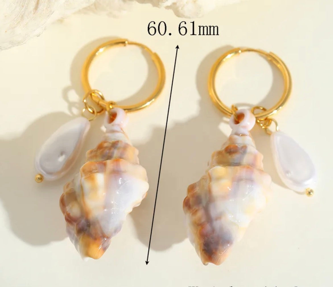 Pendientes Maxi Caracola