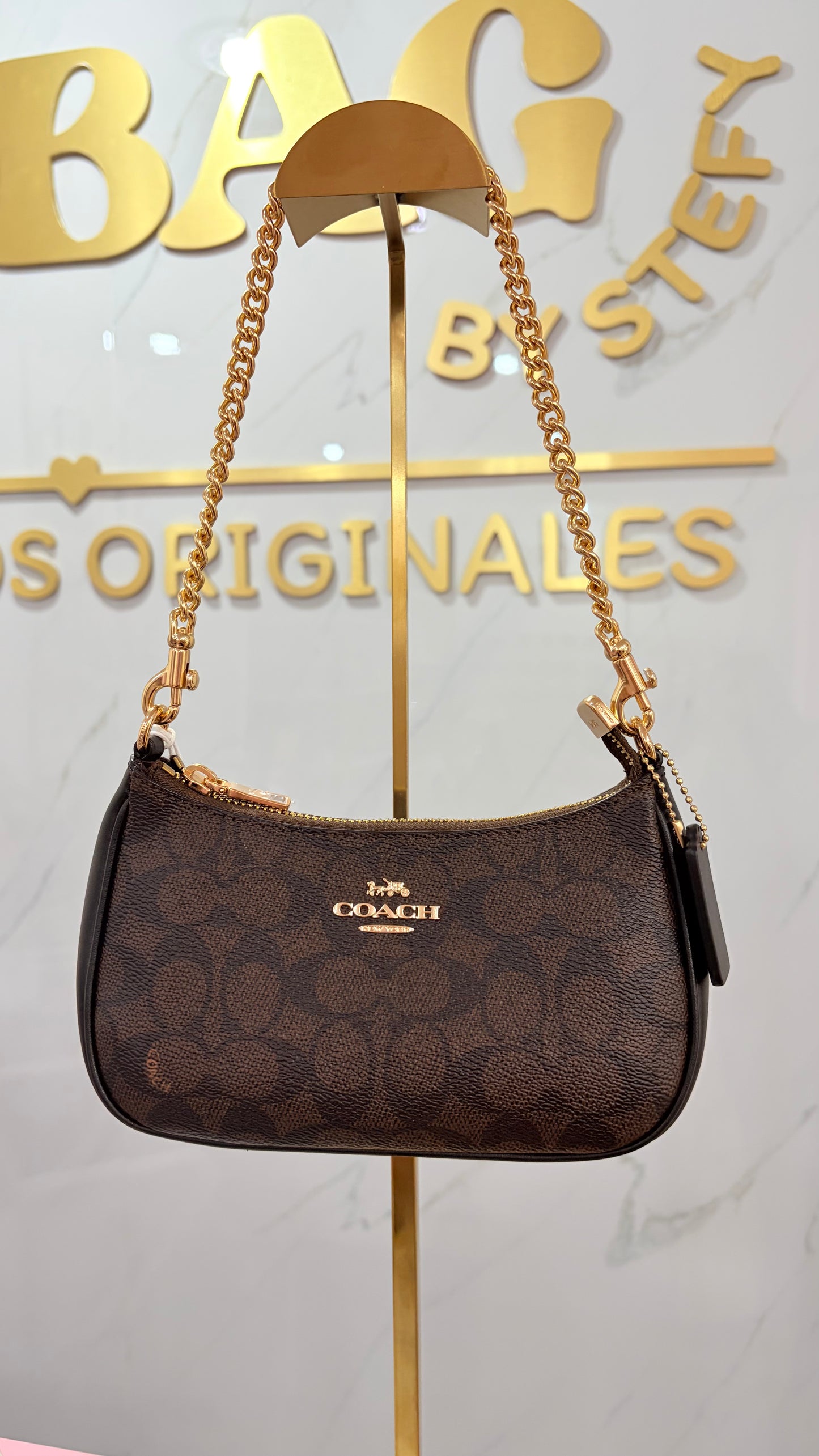 Bolsa Dama Teri Mini Chocolate Coach