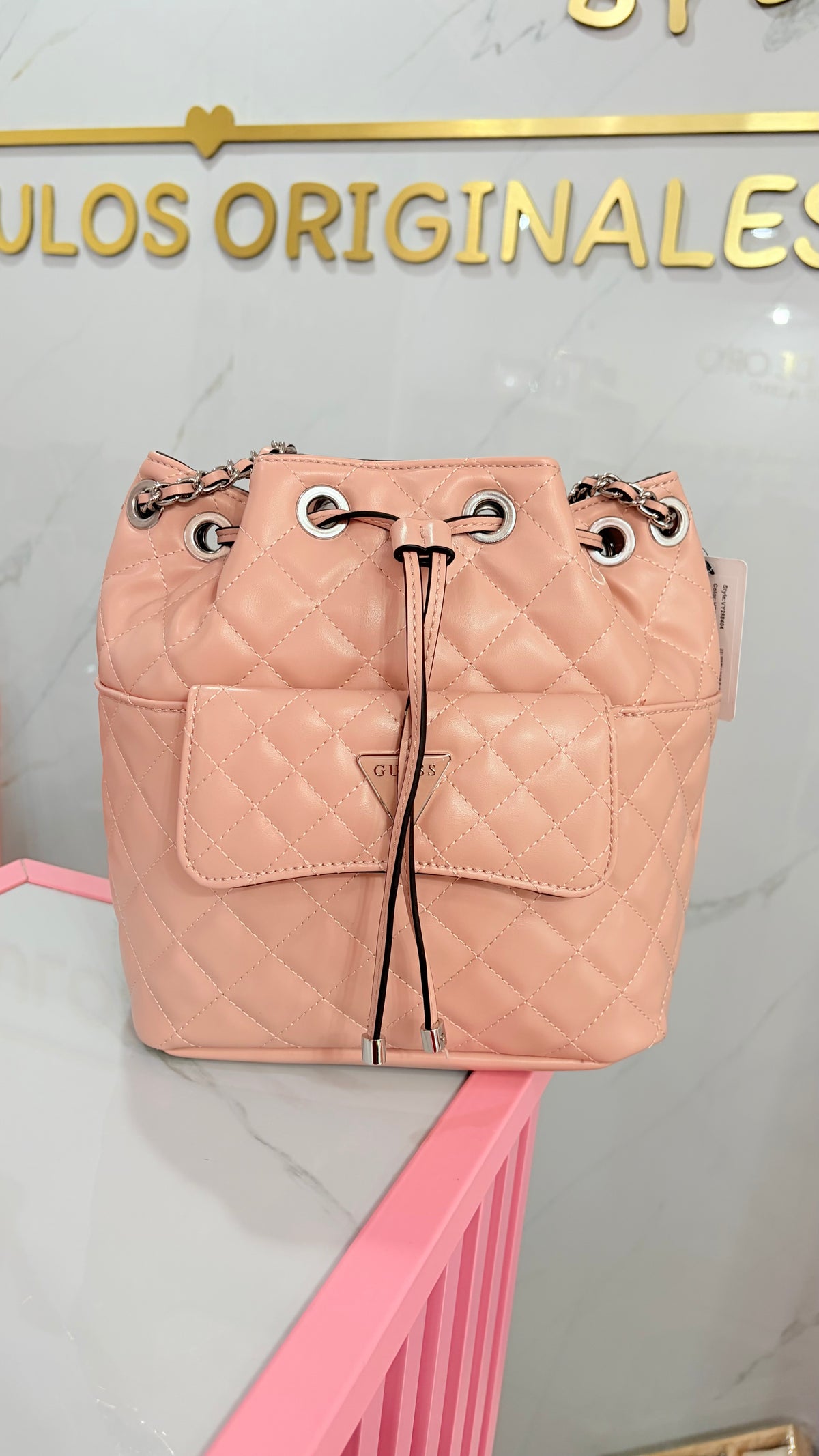 Bolsa Dama Rosa Guess