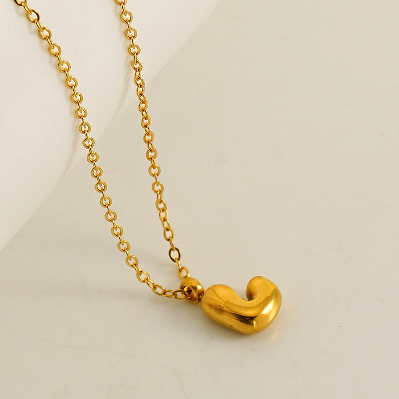 Collar Inicial Mini Dorado Acero