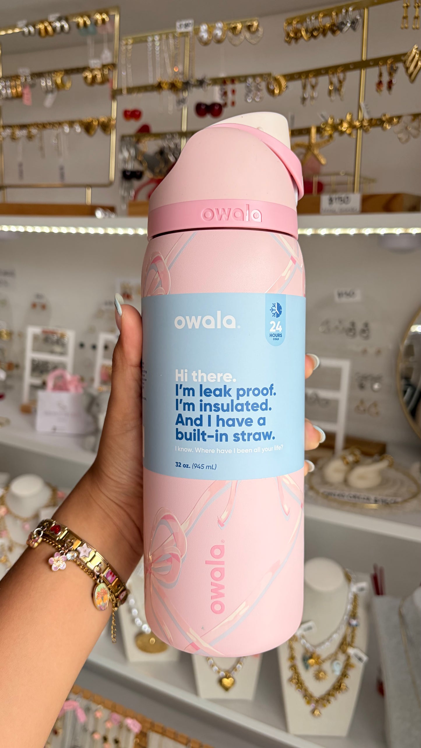 Termo Rosa Moños 945ml Owala