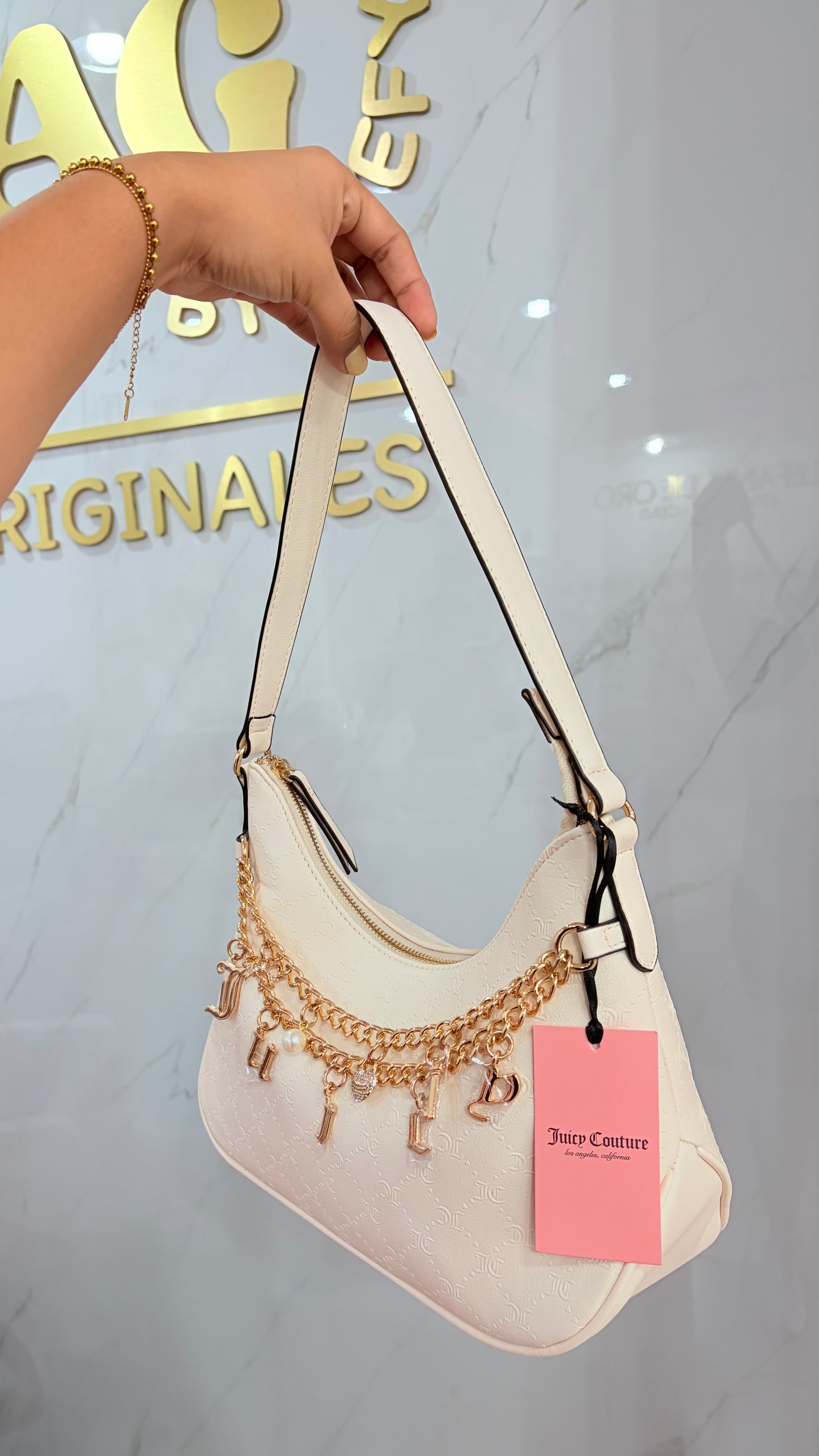 Bolsa Dama Blanca Perla Juicy Couture￼