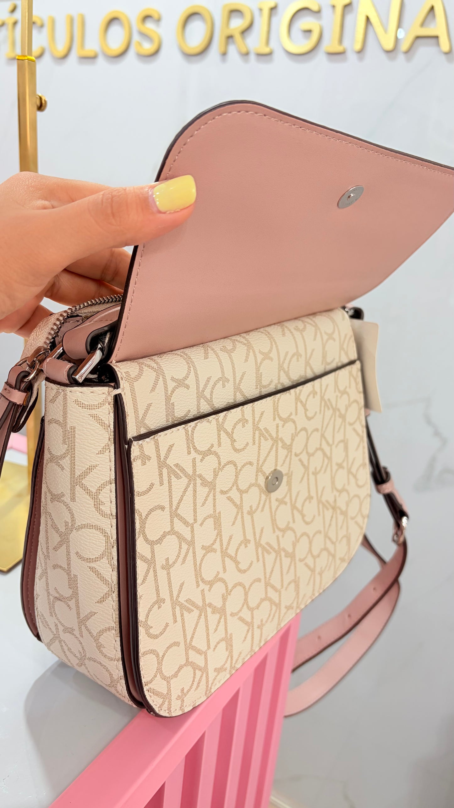 Bolsa Crossbody Rosa Calvin Klein