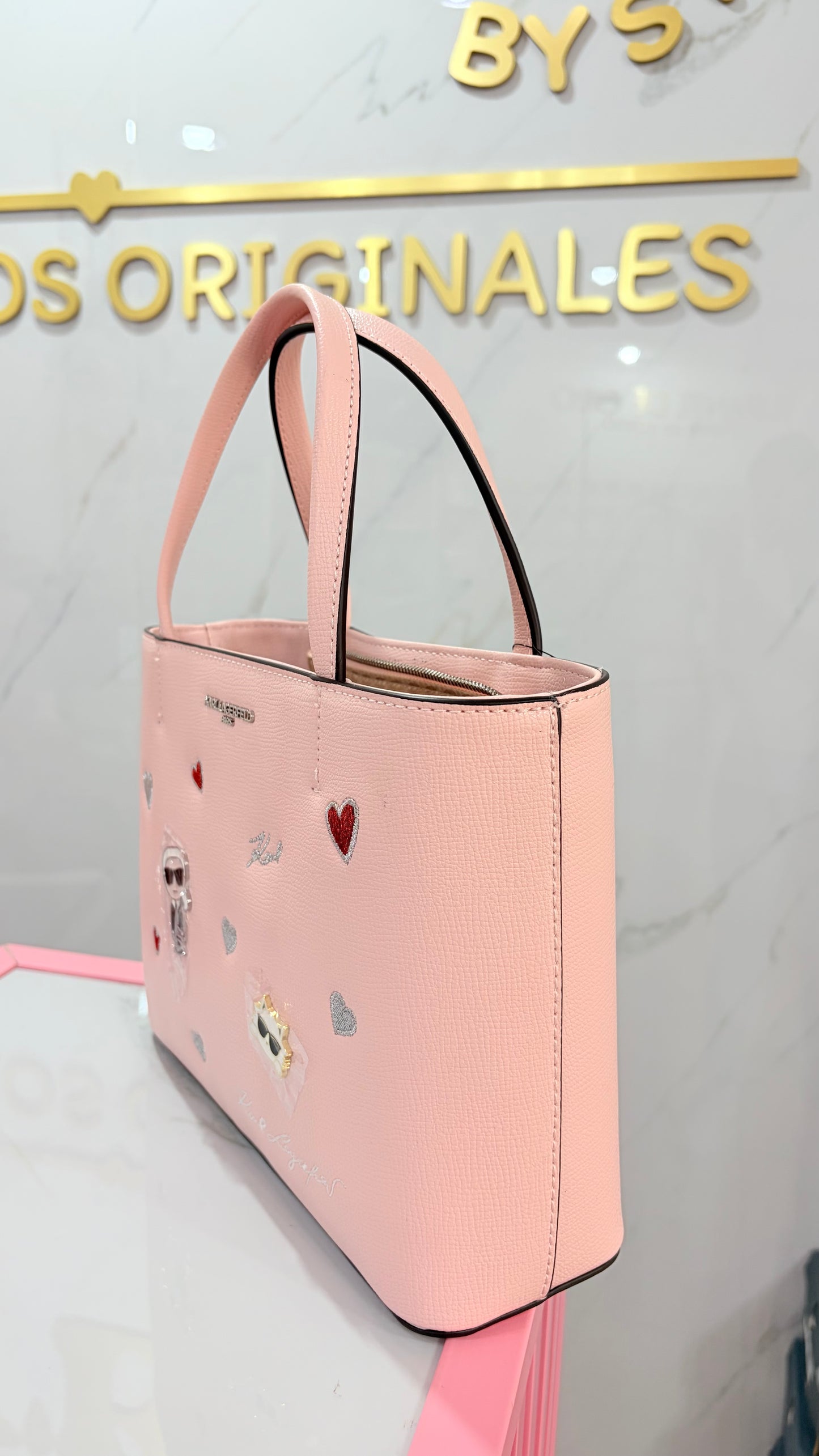 Bolsa Dama Crossbody Rosa Karl Lagerfeld