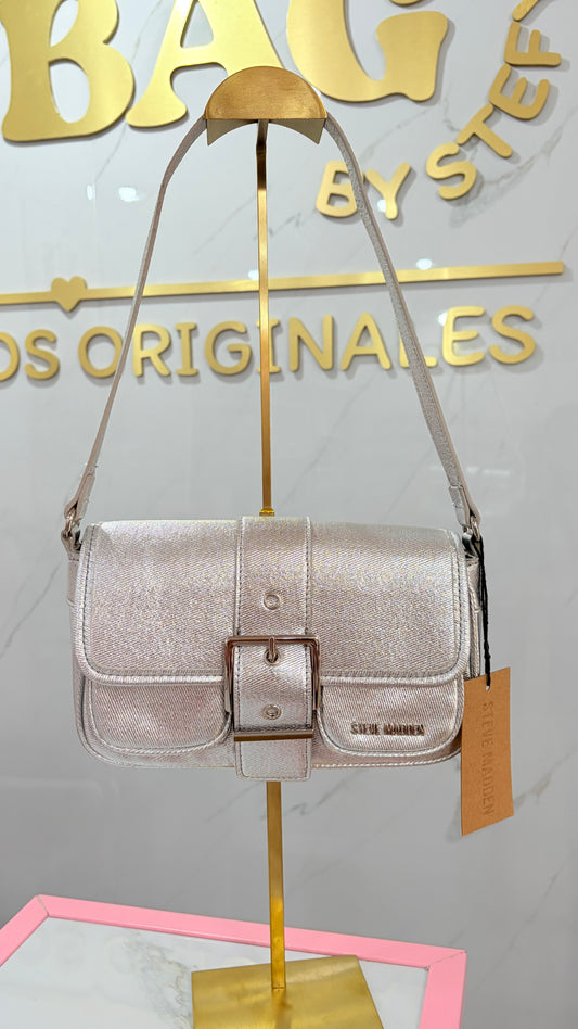 Bolsa Dama Plateada Steve Madden