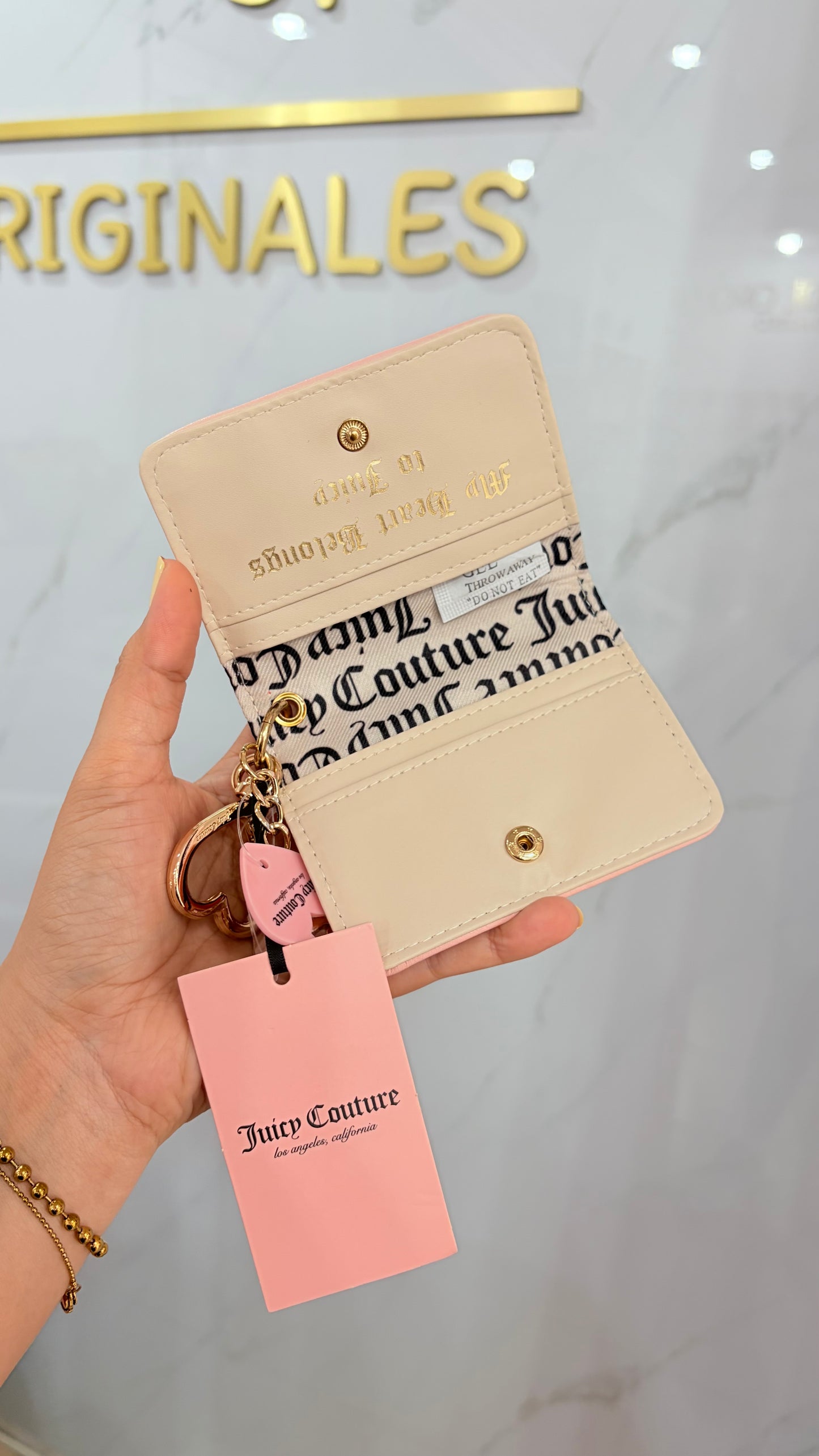 Tarjetero Dama Rosa Juicy Couture