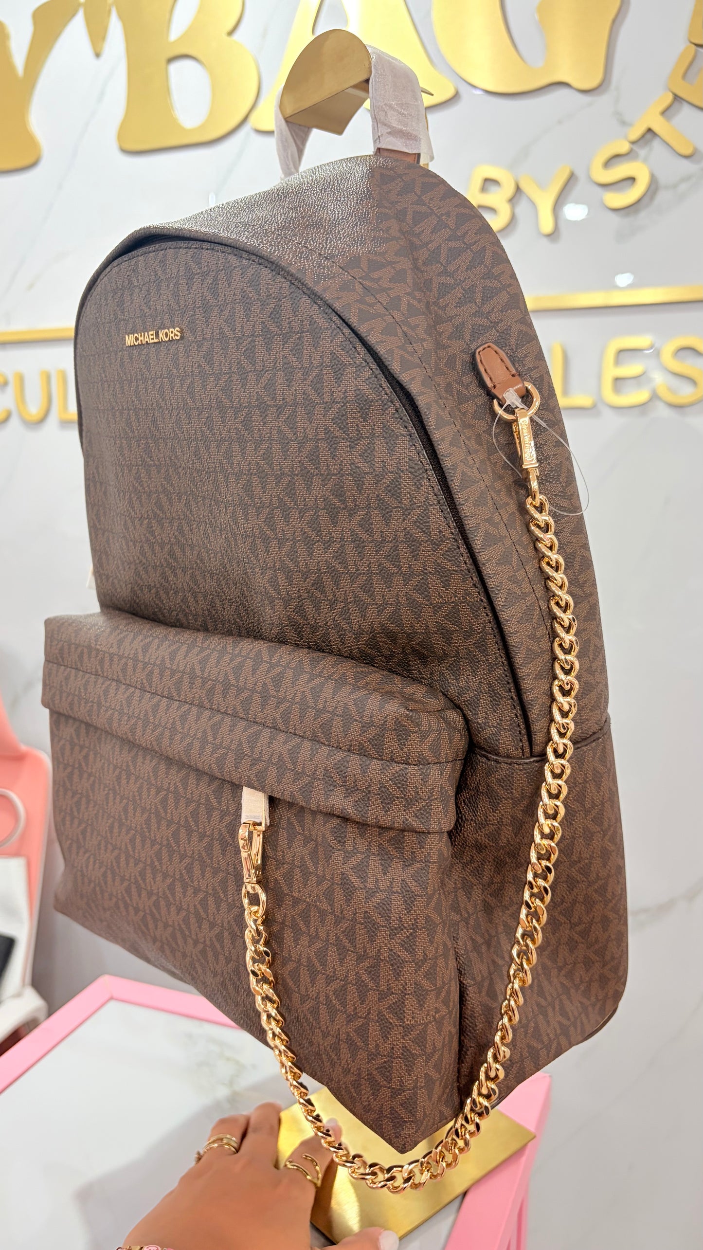 Mochila Grande Chocolate Michael Kors