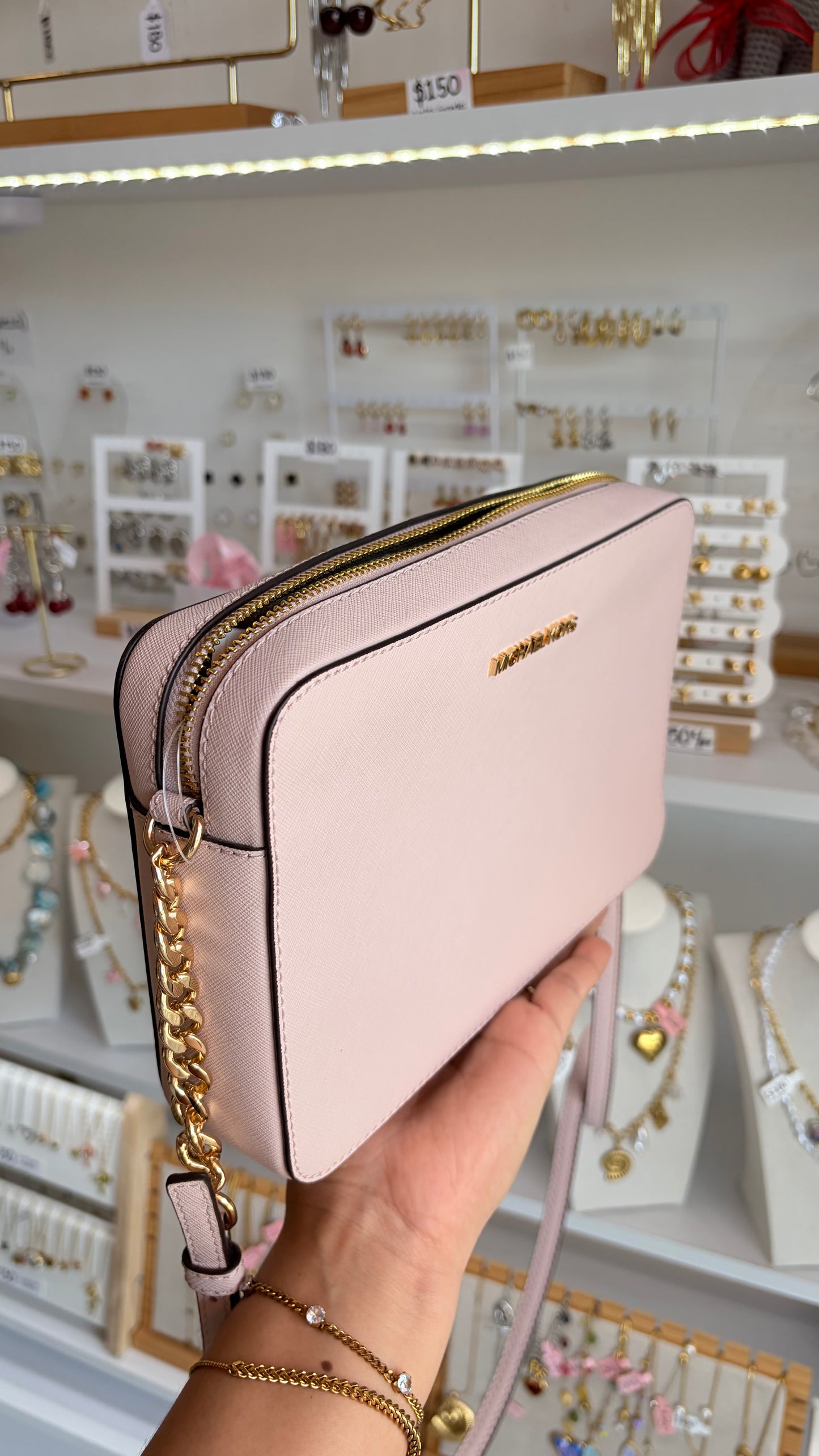 Bolsa Dama Crossbody Rosa Michael Kors