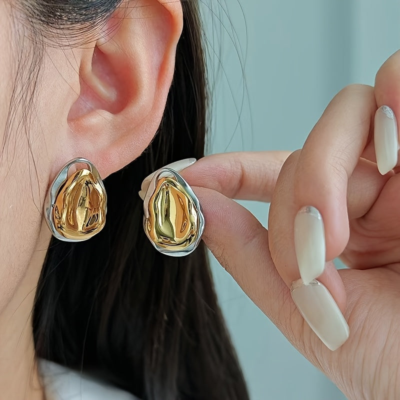 Aretes Bicolor Hojas