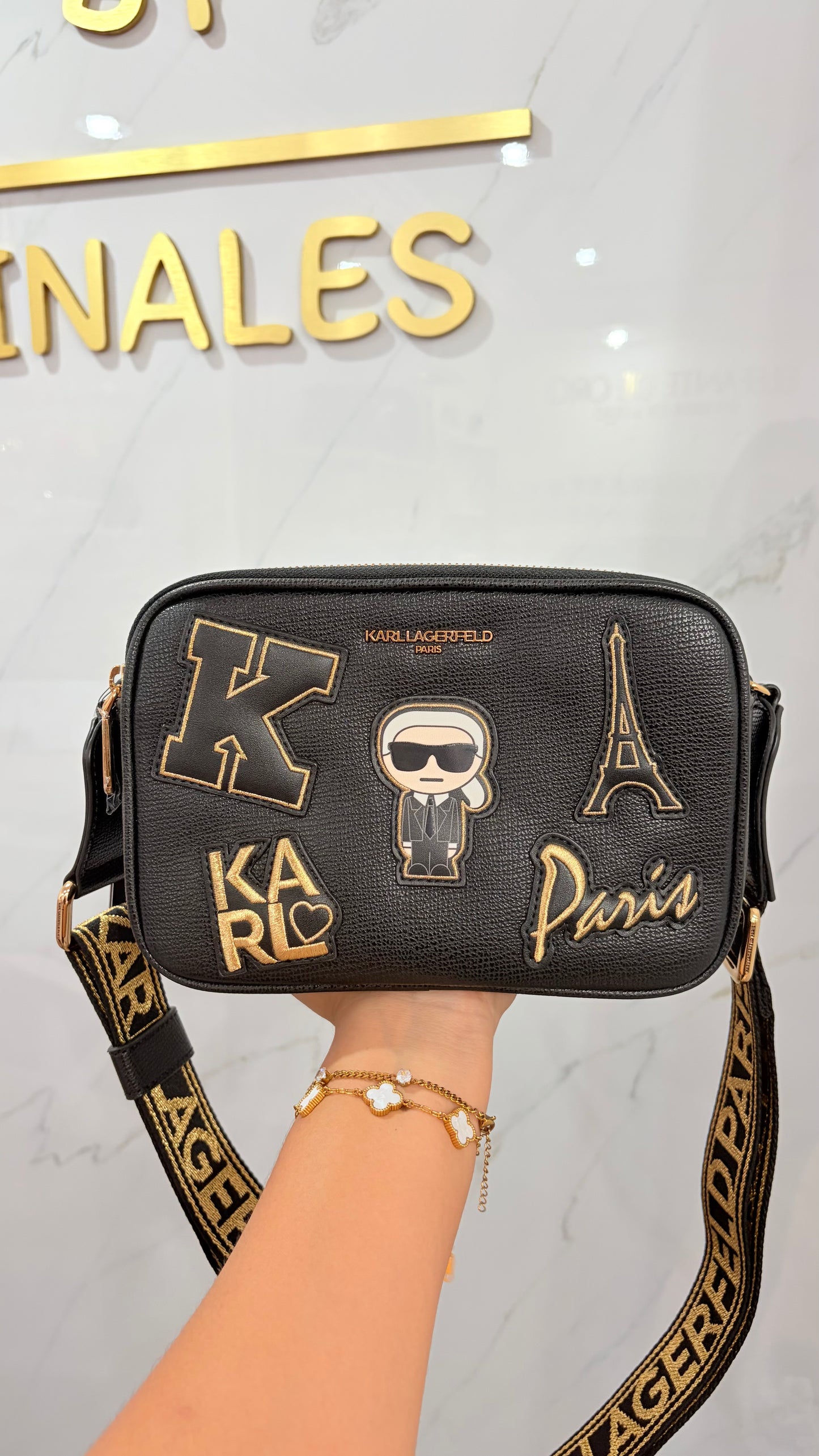 Bolsa Dama Negra Karl Lagerfeld