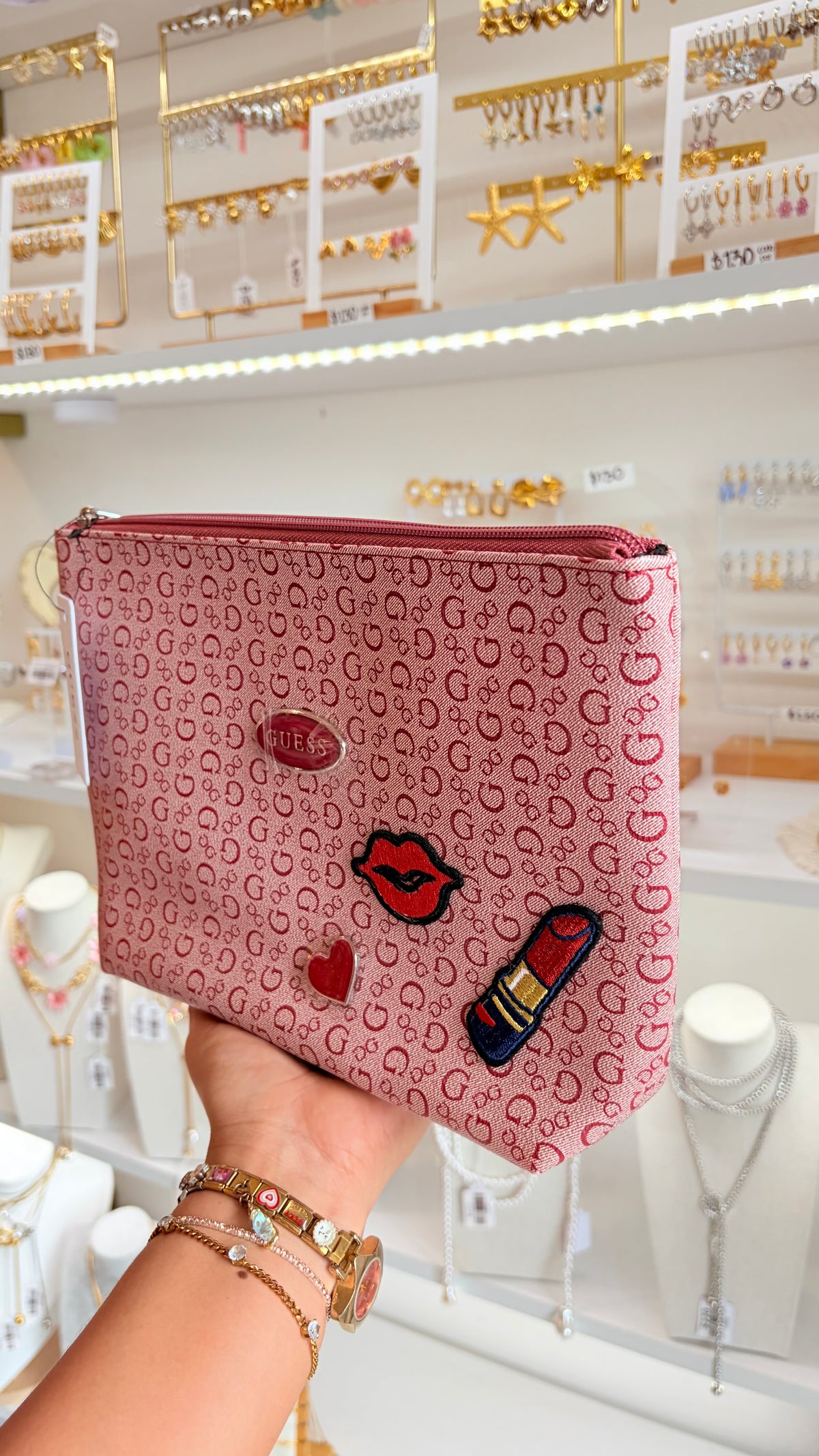 Cosmetiquera Roja Guess