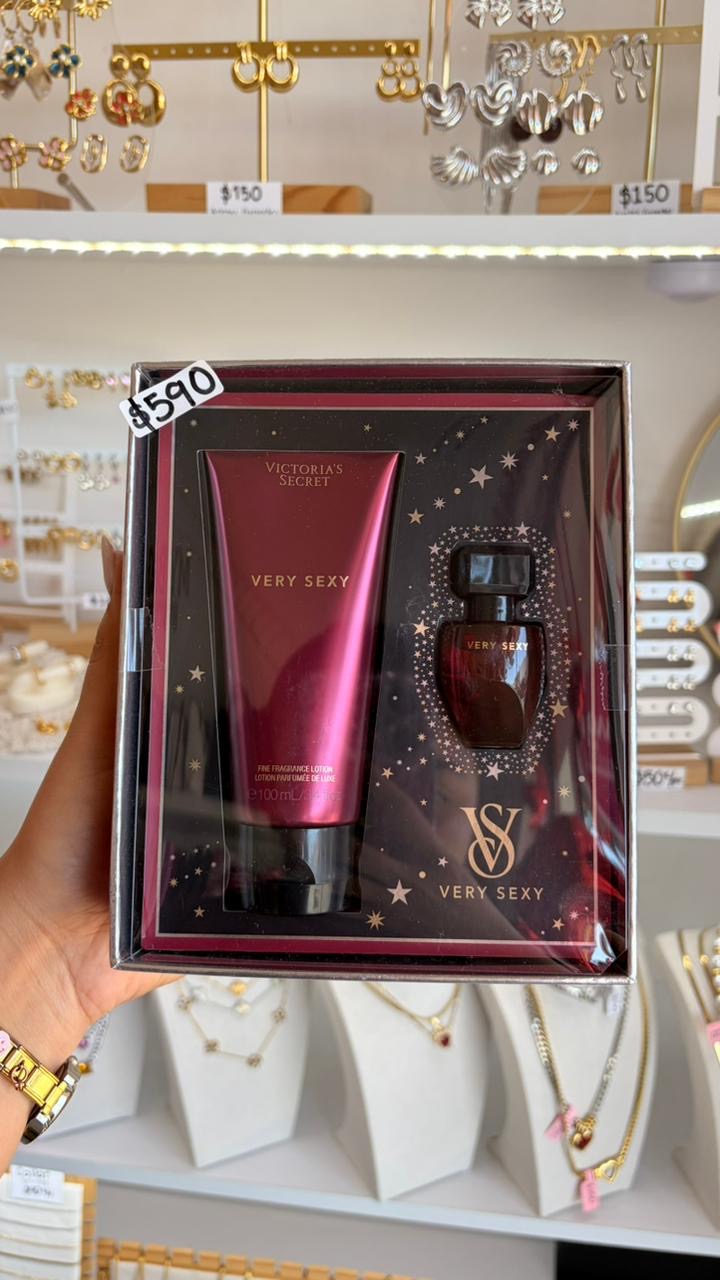 Dúo Mini Perfume Y Crema Very Sexy Rojo Victoria’s Secret