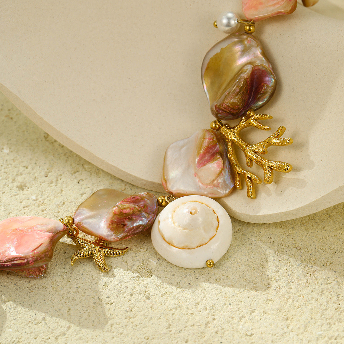 Pulsera Maxi Rosa Concha