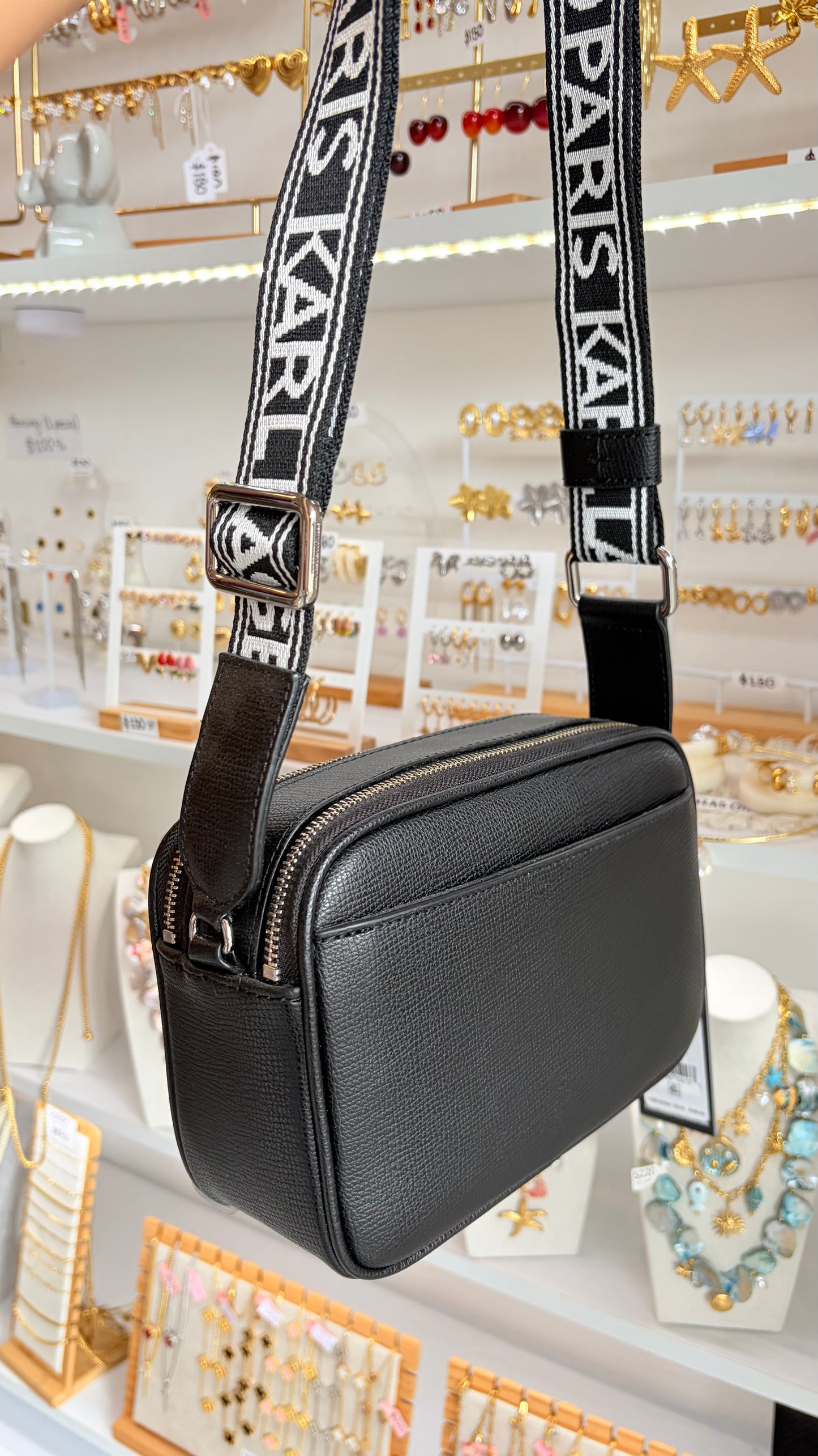 Bolsa Dama Negra Karl Lagerfeld