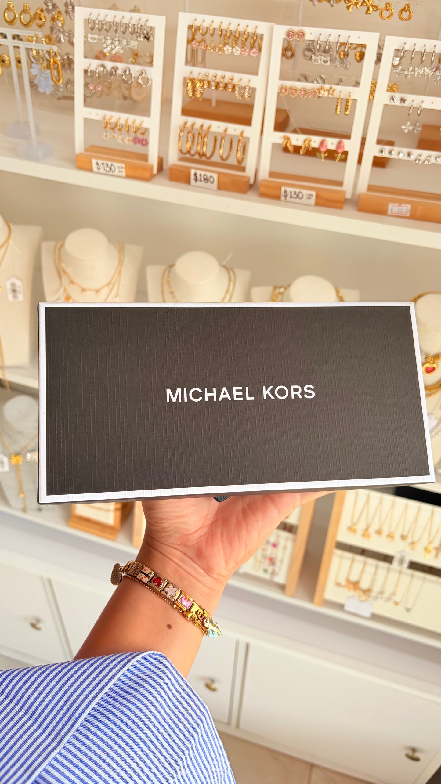 Cartera Y Tarjetero Azul Michael Kors