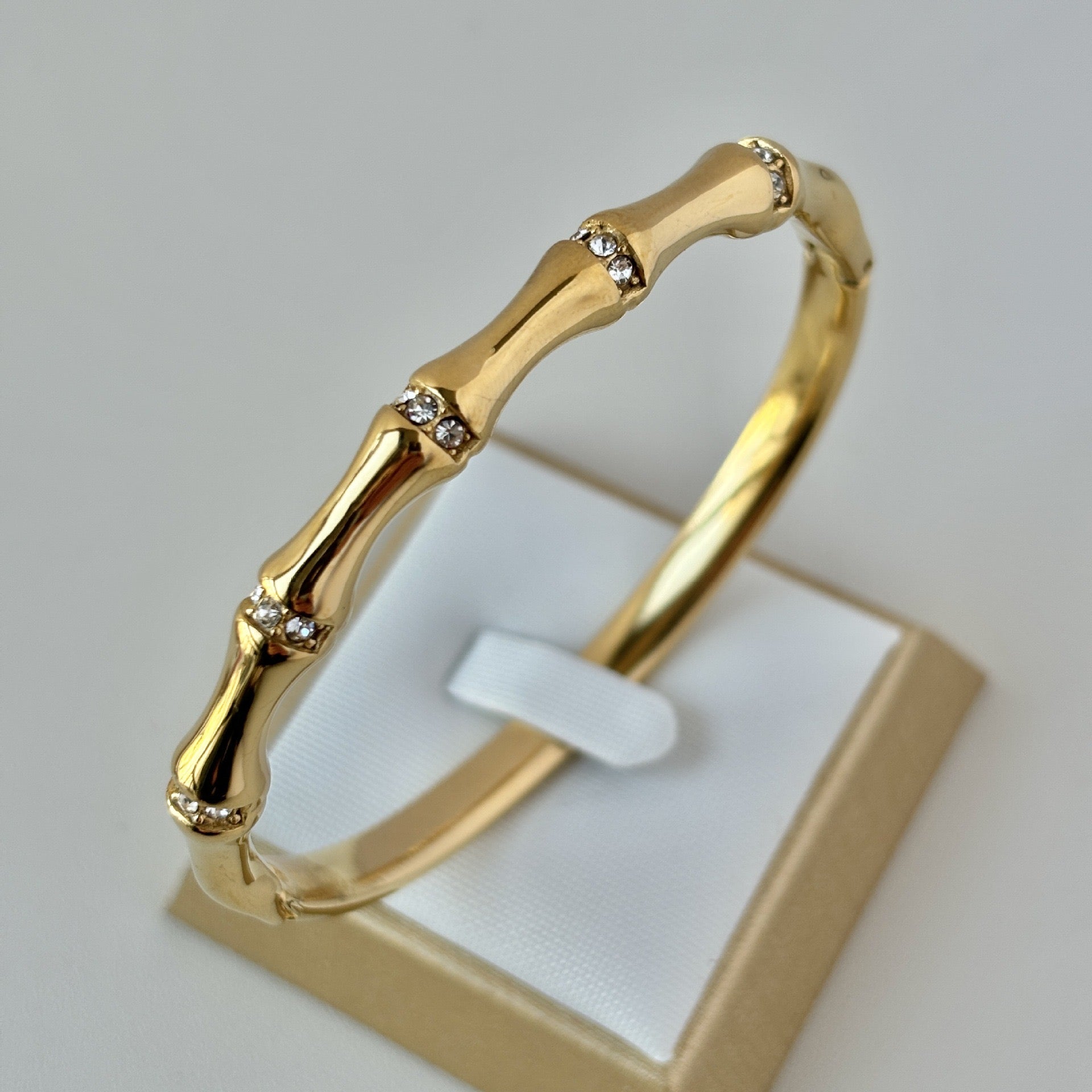 Brazalete Bambú Con Piedras
