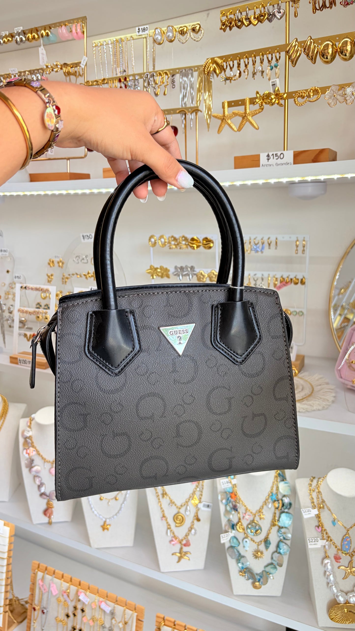 Bolsa Dama Negro Guess