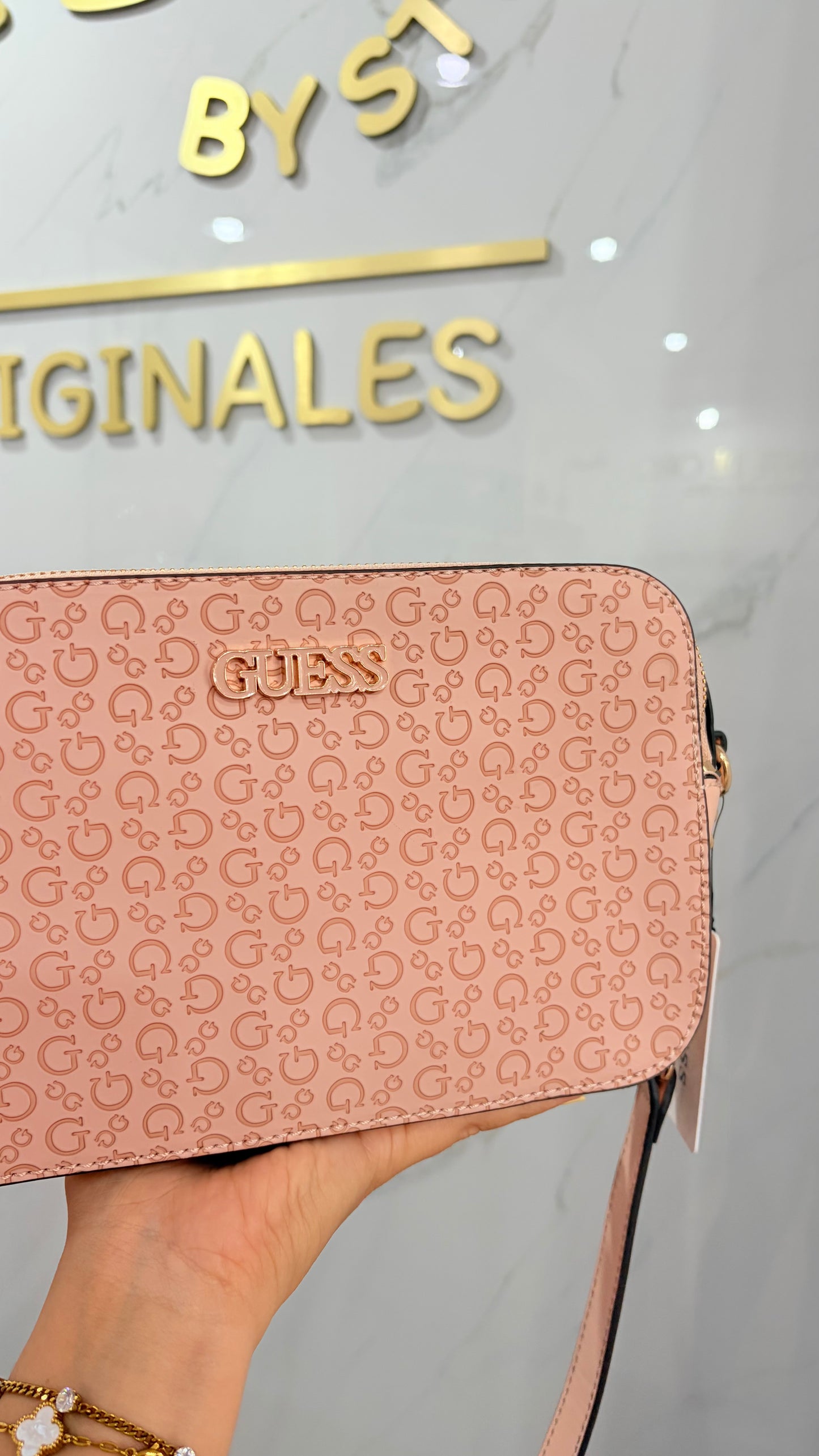 Bolsa Dama Crossbody Nude Guess