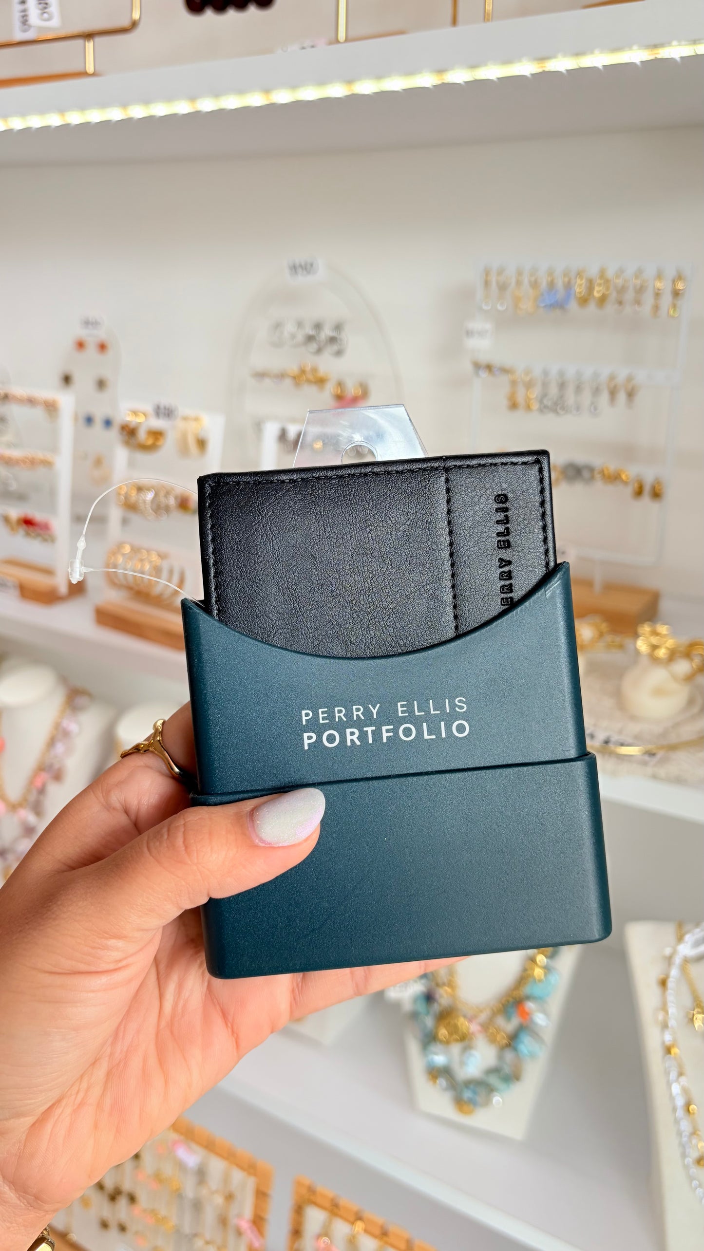 Cartera Caballero Negro Perry Ellis