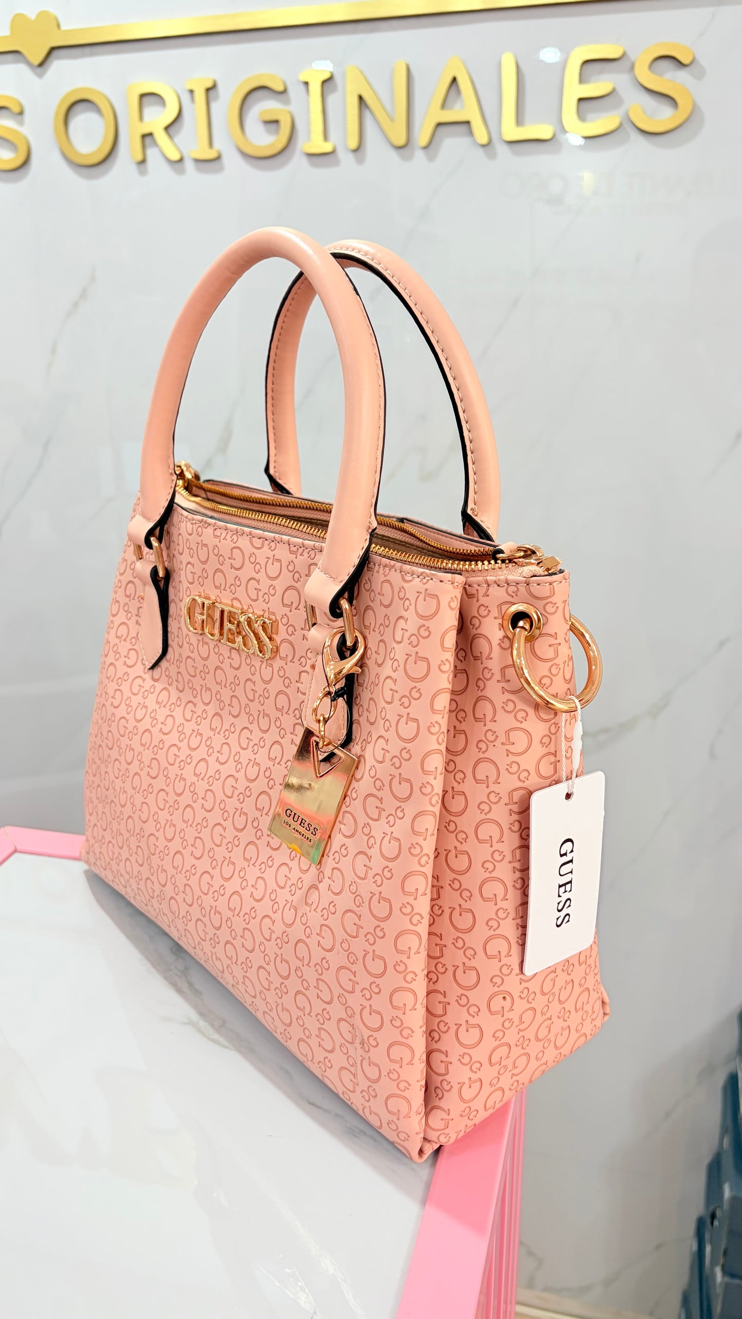 Bolsa Dama Crossbody Nude Guess