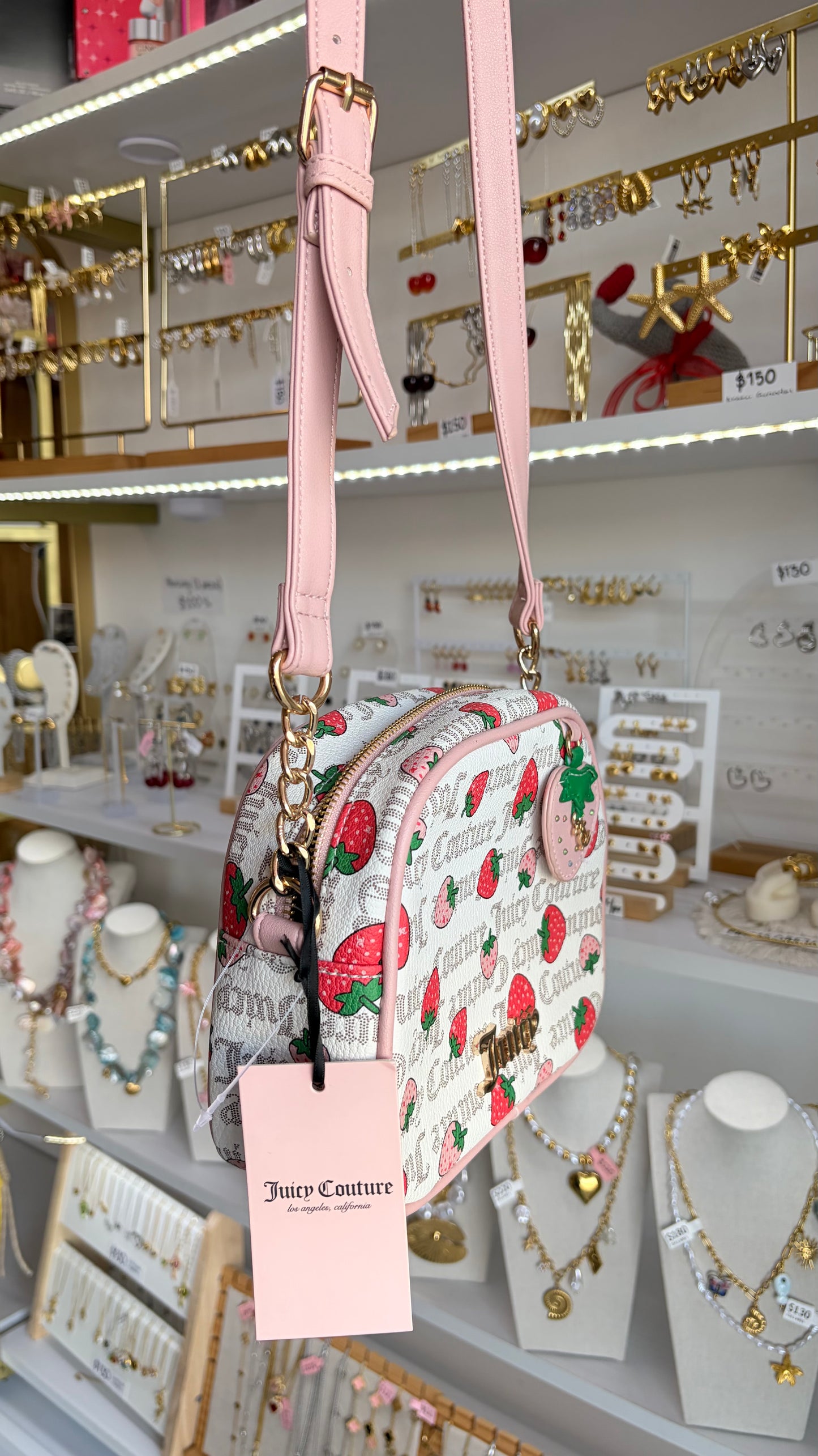 Bolsa Dama Rosa, Blanca Y Fresas Juicy Couture