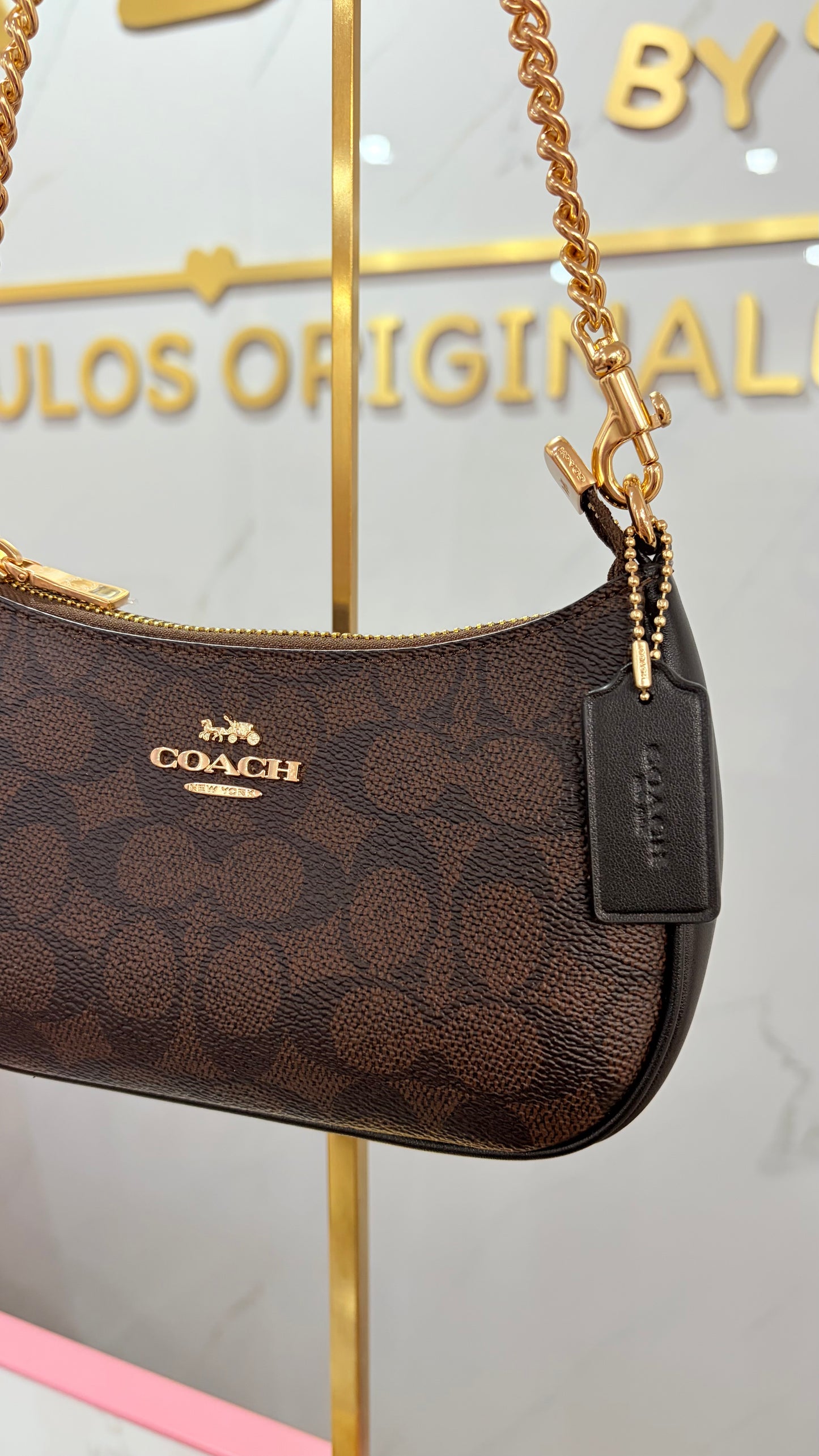 Bolsa Dama Teri Mini Chocolate Coach