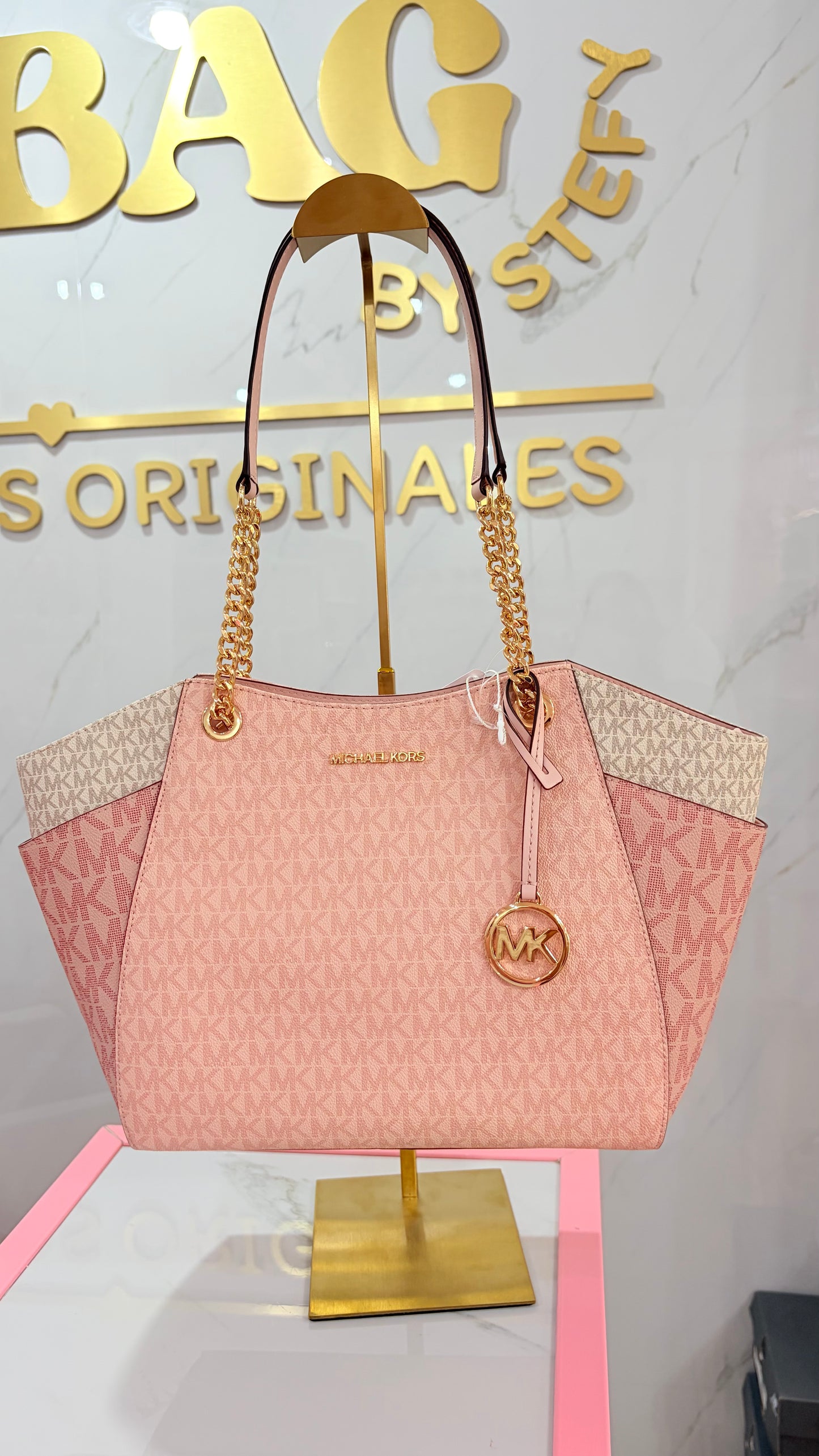 Bolsa Dama Tote Rosa Michael Kors