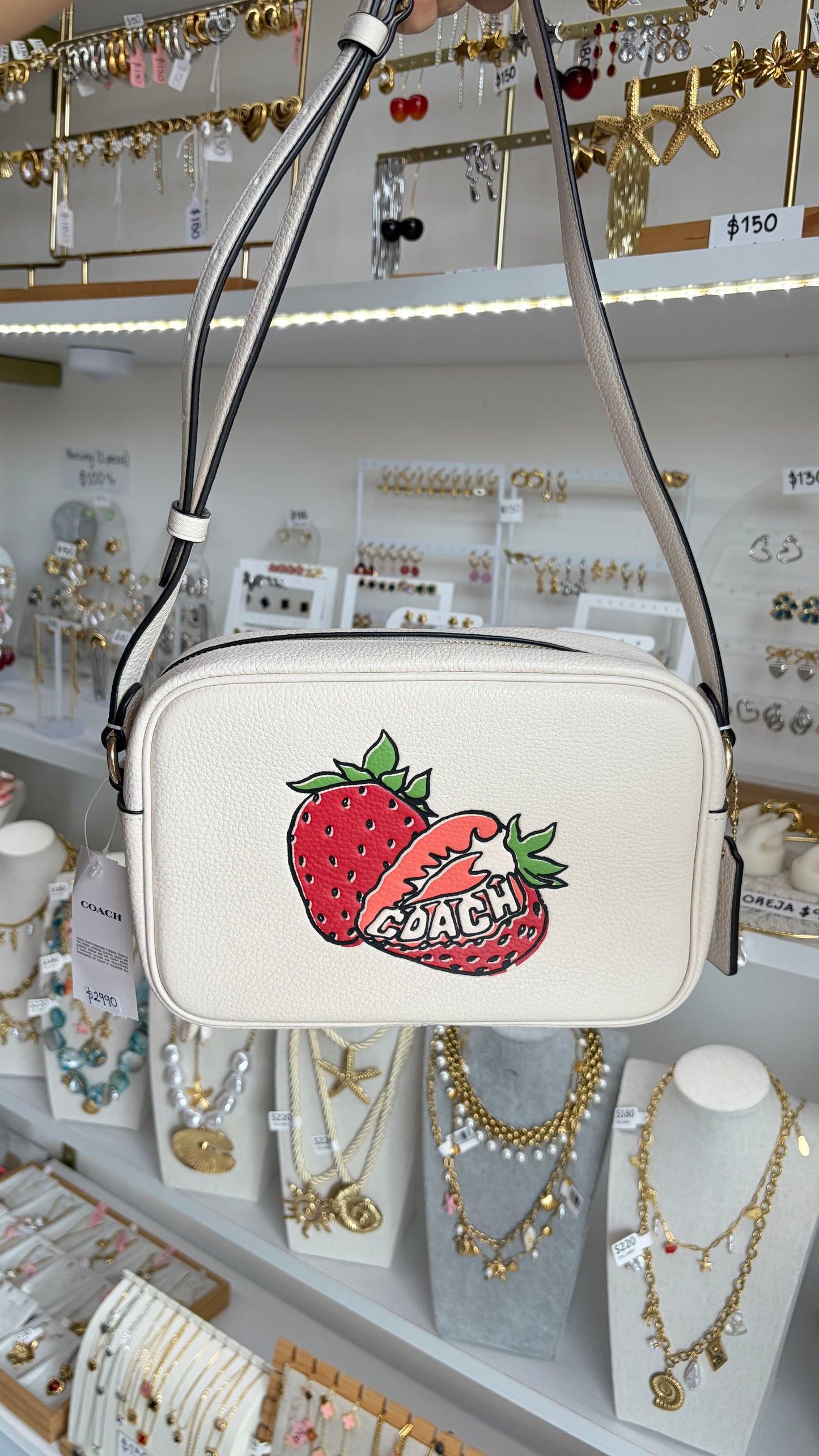 Bolsa Jaime Blanca Fresa Coach