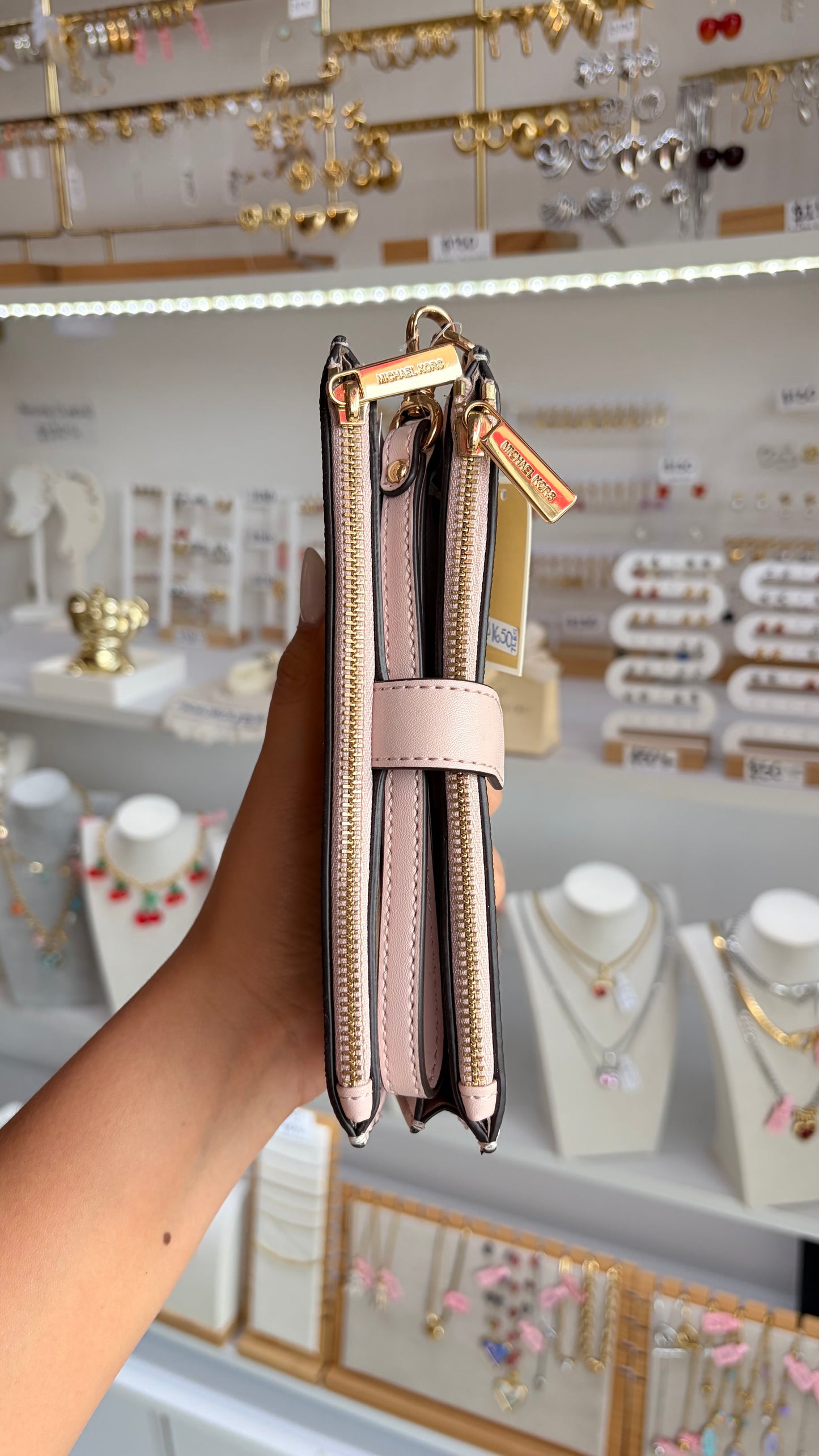 Cartera Dama Rosa Y Vainilla ￼Michael Kors