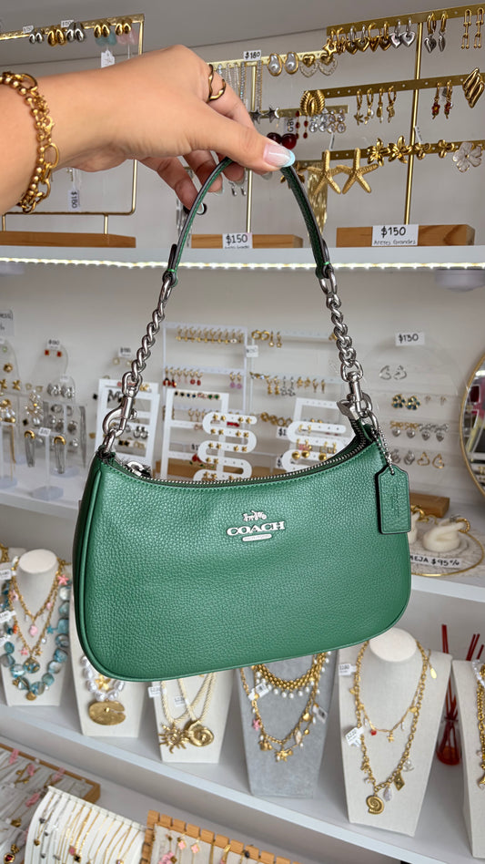 Bolsa Dama Teri Mediana Verde Coach