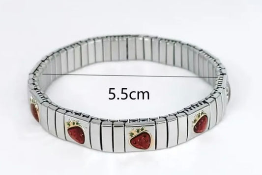 Brazalete Fresa Plateado