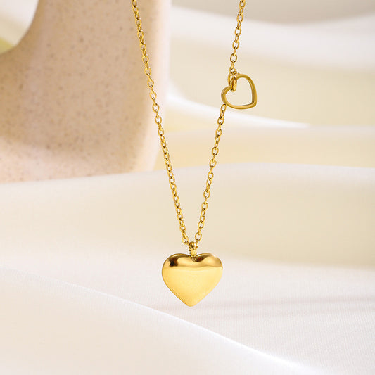 Collar Corazón Doble