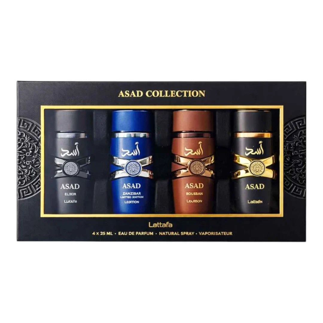 Set Perfume Caballero 4 Piezas 25ml Asad Collection Lattafa