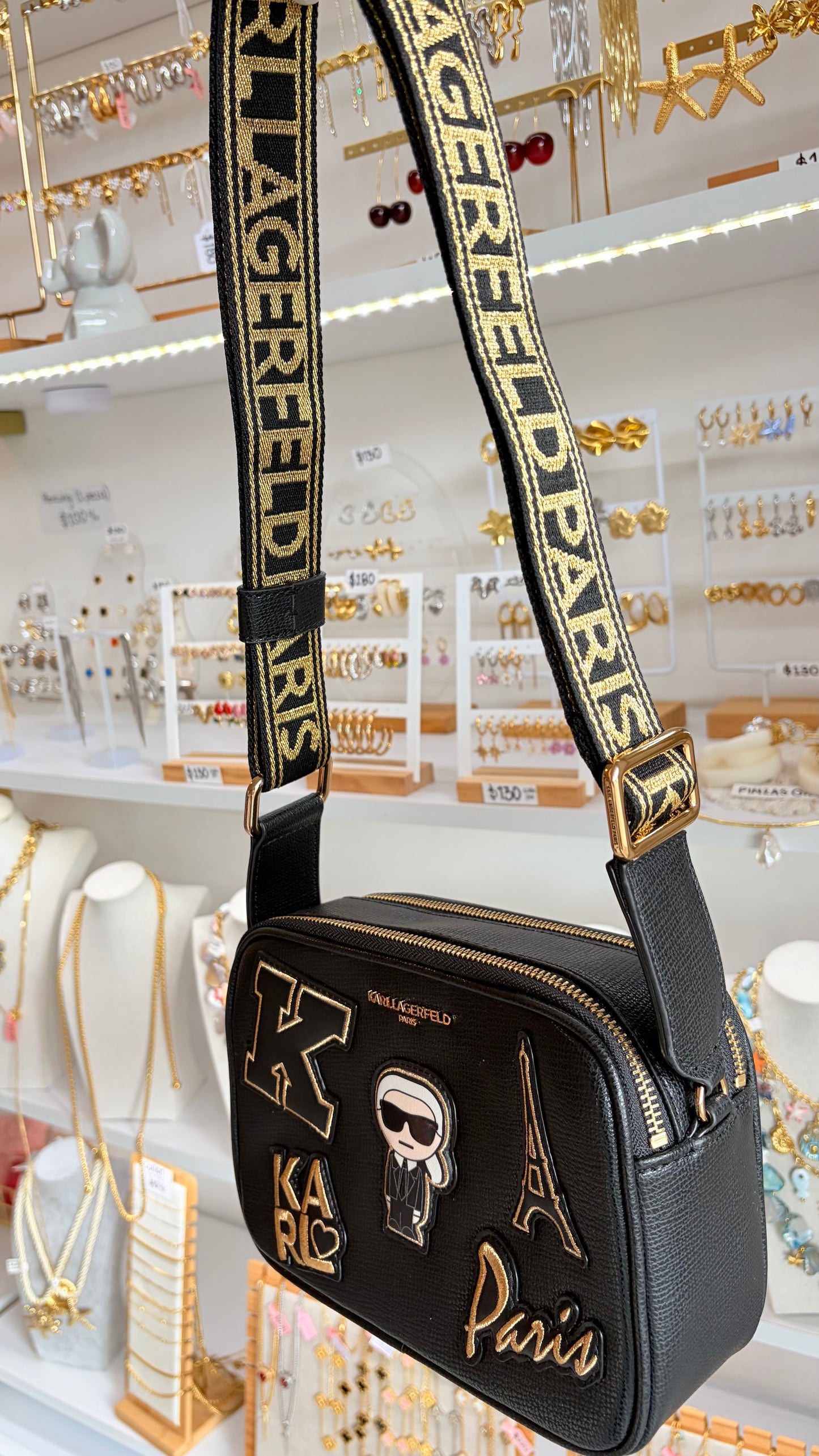 Bolsa Dama Negra Karl Lagerfeld