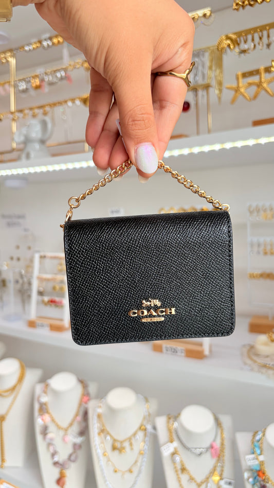 Mini Cartera Crossbody Dama Negra Coach