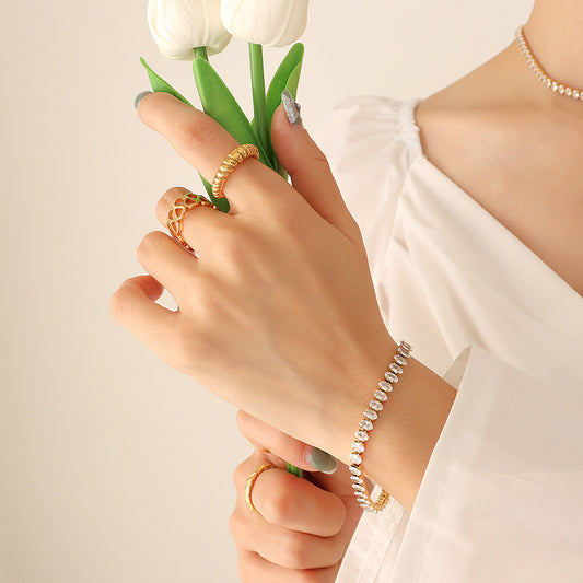 Pulsera Oval Piedras