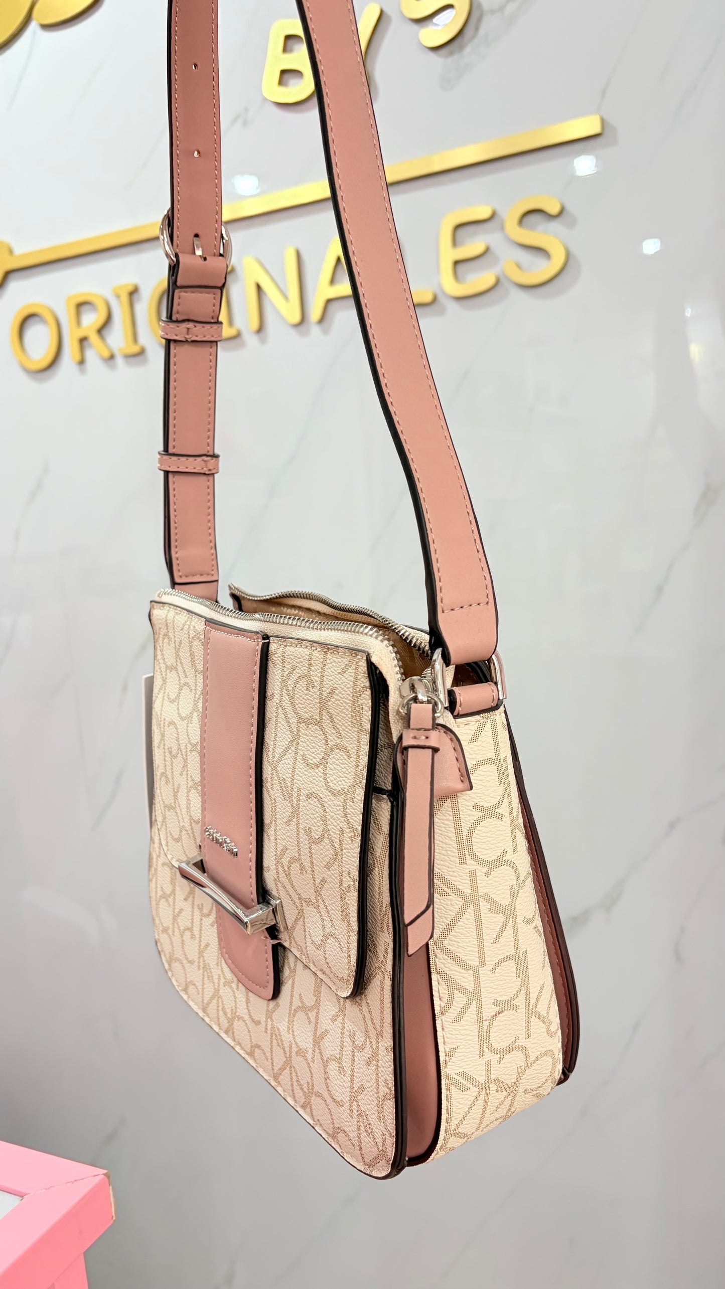 Bolsa Crossbody Rosa Calvin Klein