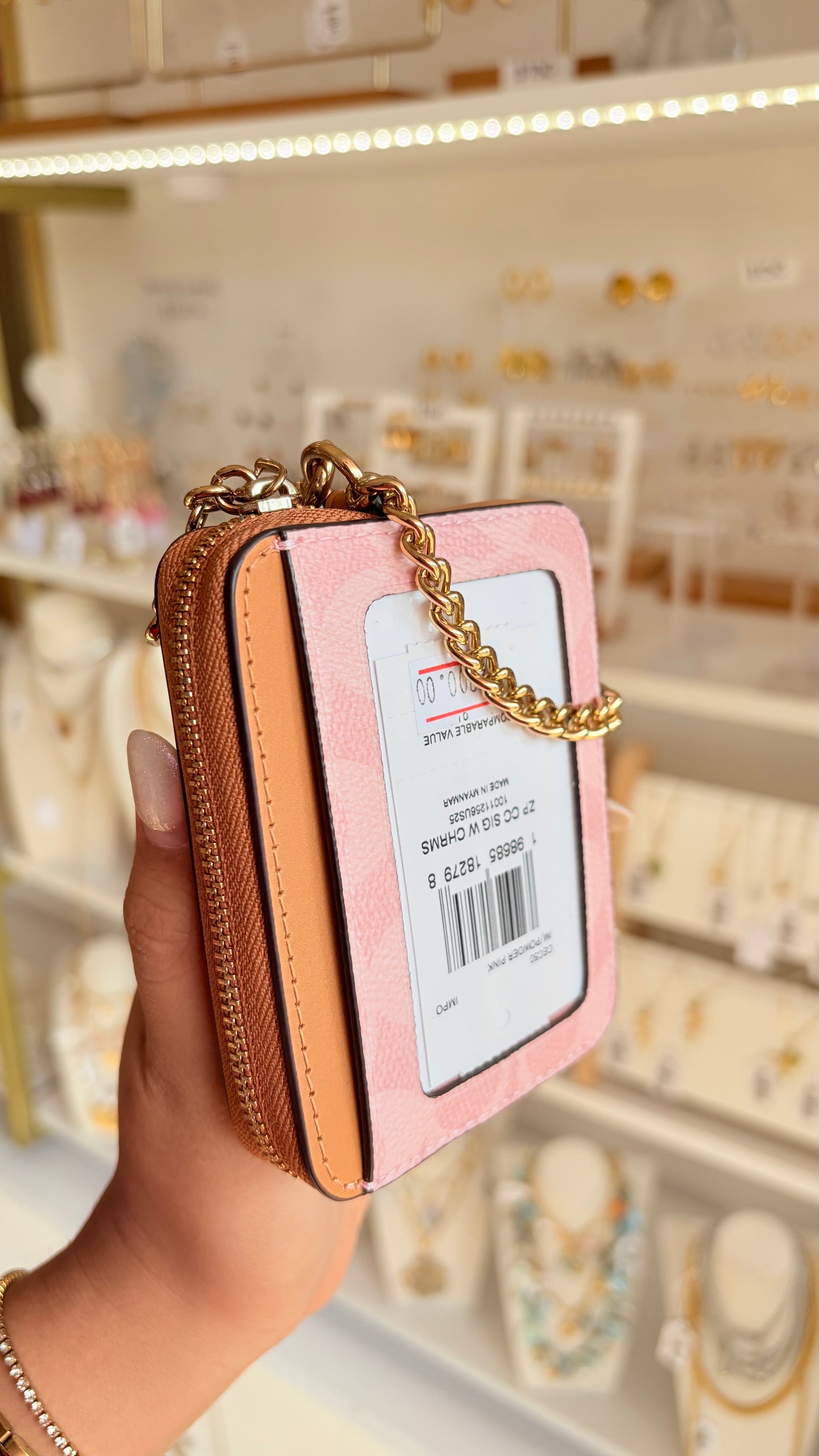 Zip Card Case Rosa Coach
