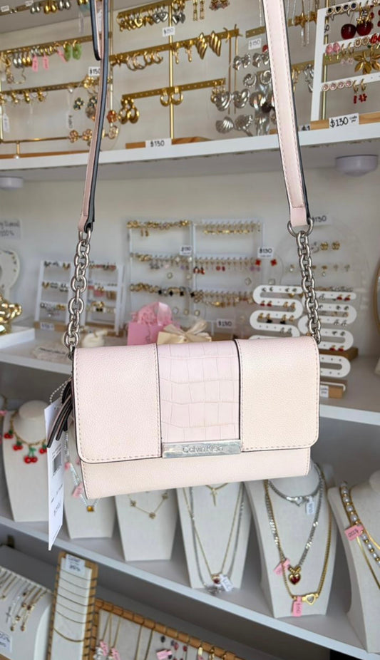 Bolsa Dama Crossbody Rosa Calvin Klein