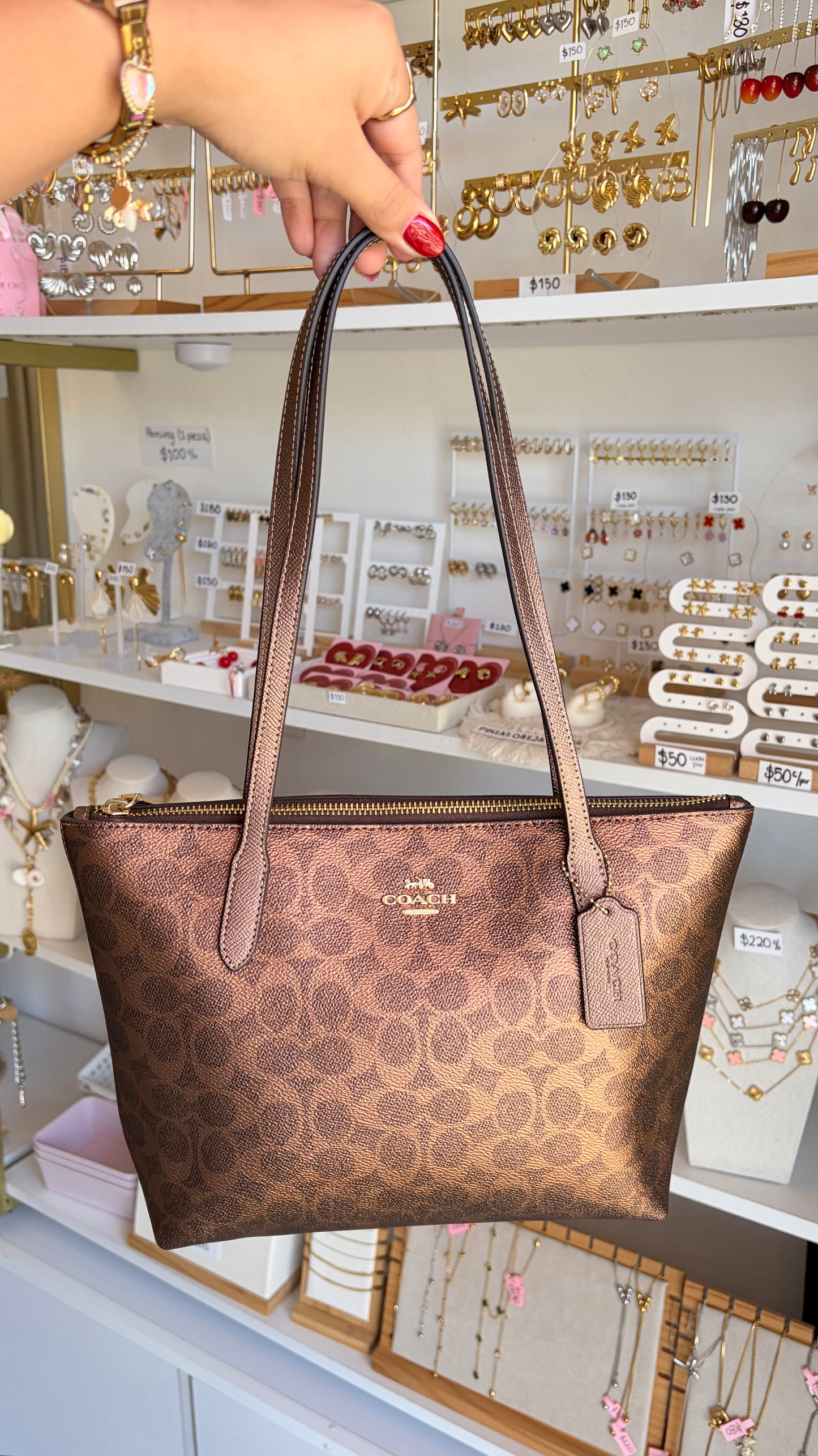 Bolsa Cobre Fiona Coach