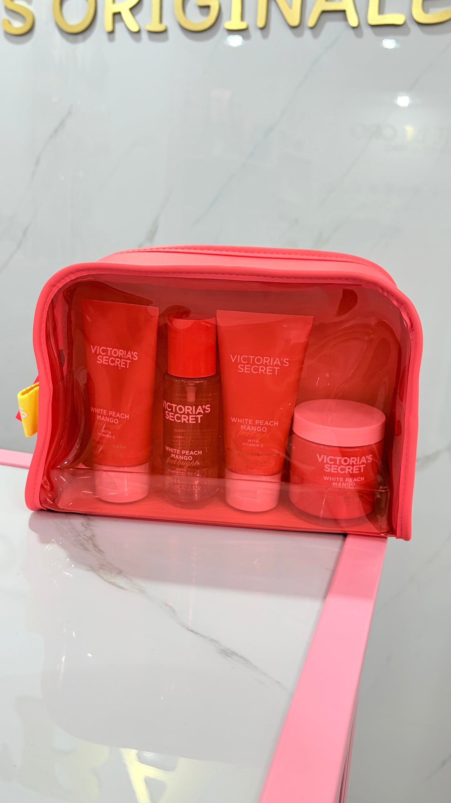Set White Peach Mango 5 Piezas Victoria’s Secret